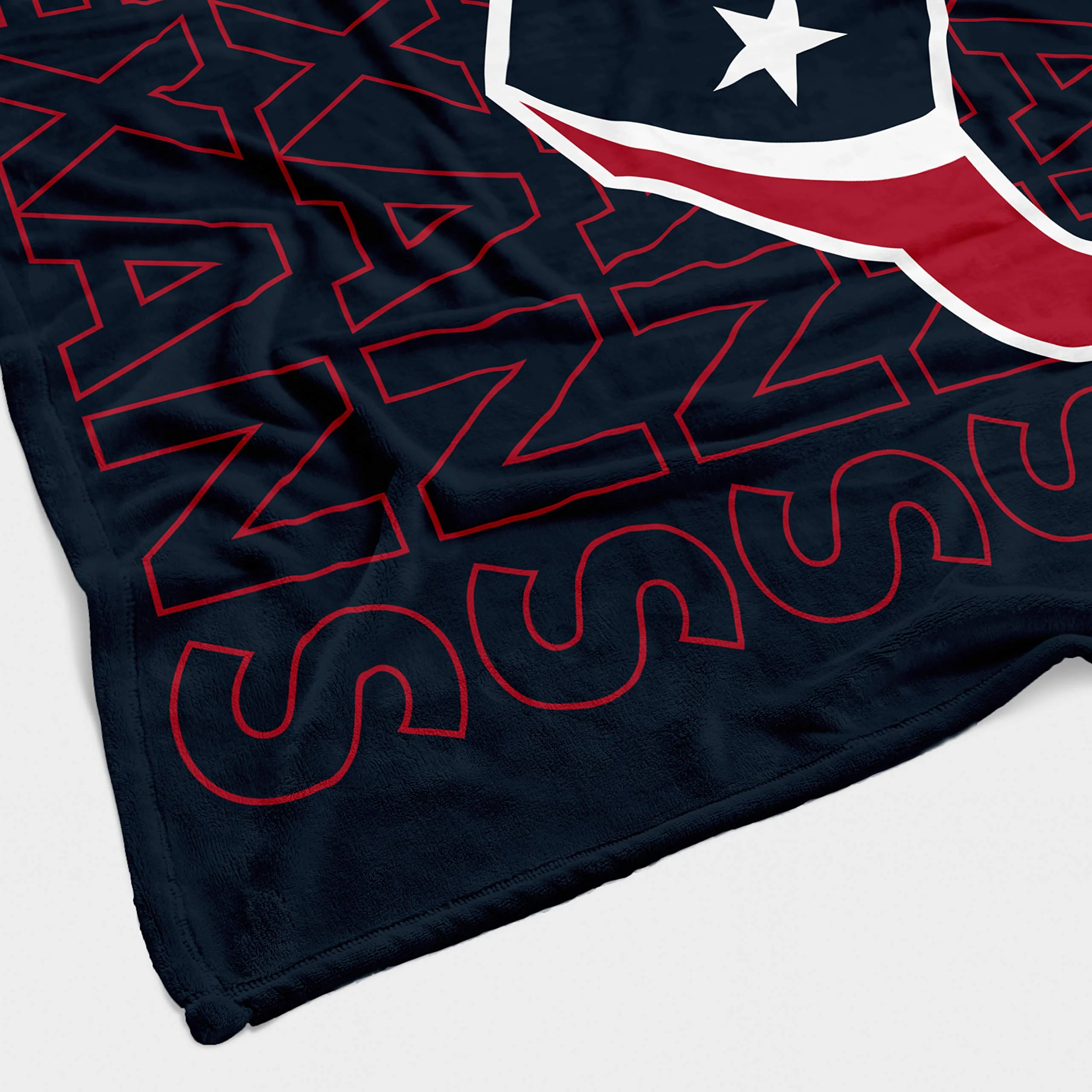 Pegasus Sports NFL Echo Team Wordmark Plush Blanket- Houston Texans, 60x70 - Image 3