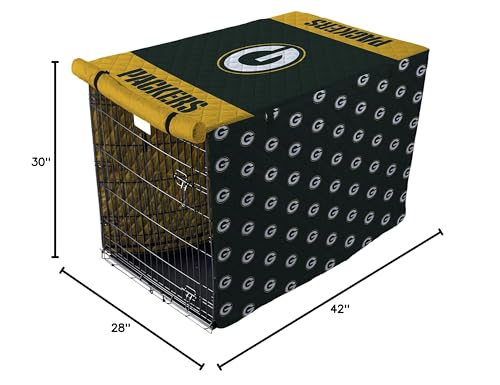 Pegasus Sports NFL Green Bay Packers Green Bay Packers Pet Crate Cover, Dark Green, 48-Inch - Image 2