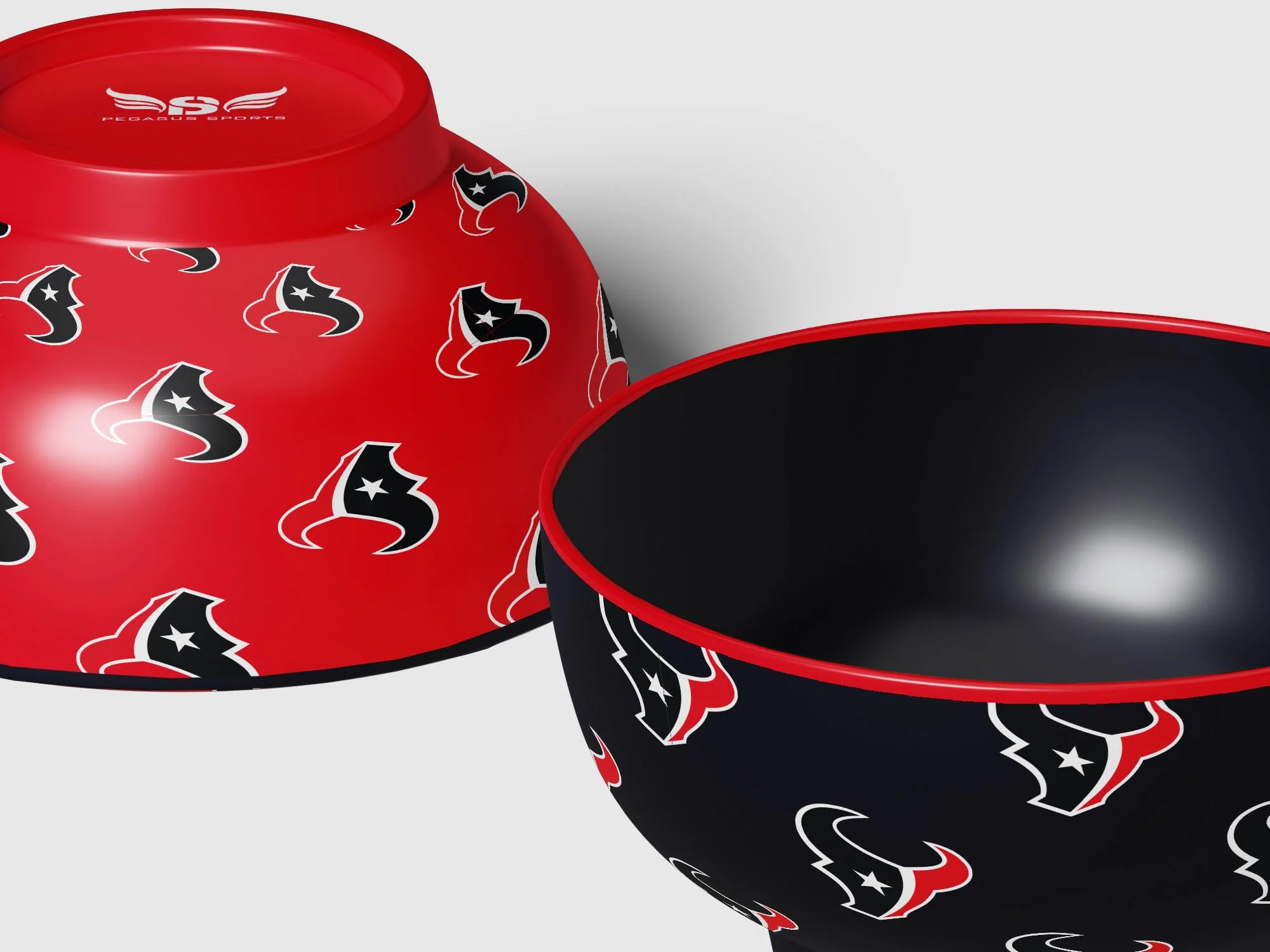 Pegasus Sports NFL Houston Texans Home and Away 2 Pack Serving Bowls - Image 4