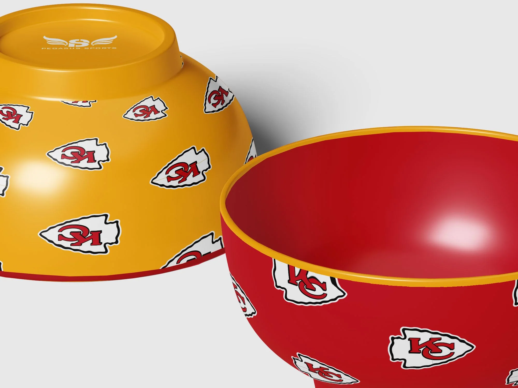 Pegasus Sports NFL Kansas City Chiefs Home and Away 2 Pack Serving Bowls - Image 4