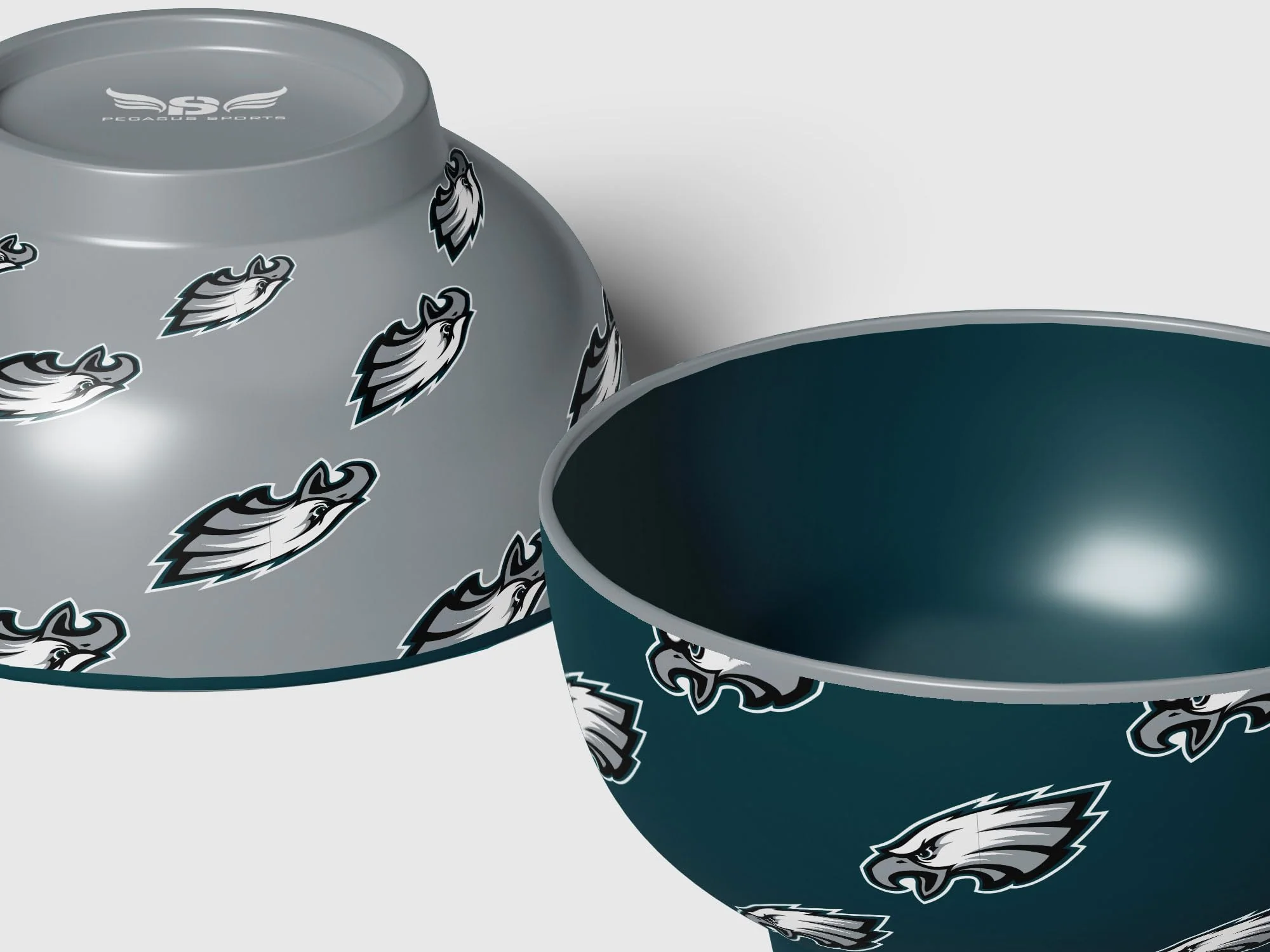 Pegasus Sports NFL Philadelphia Eagles Home and Away 2 Pack Serving Bowls - Image 4