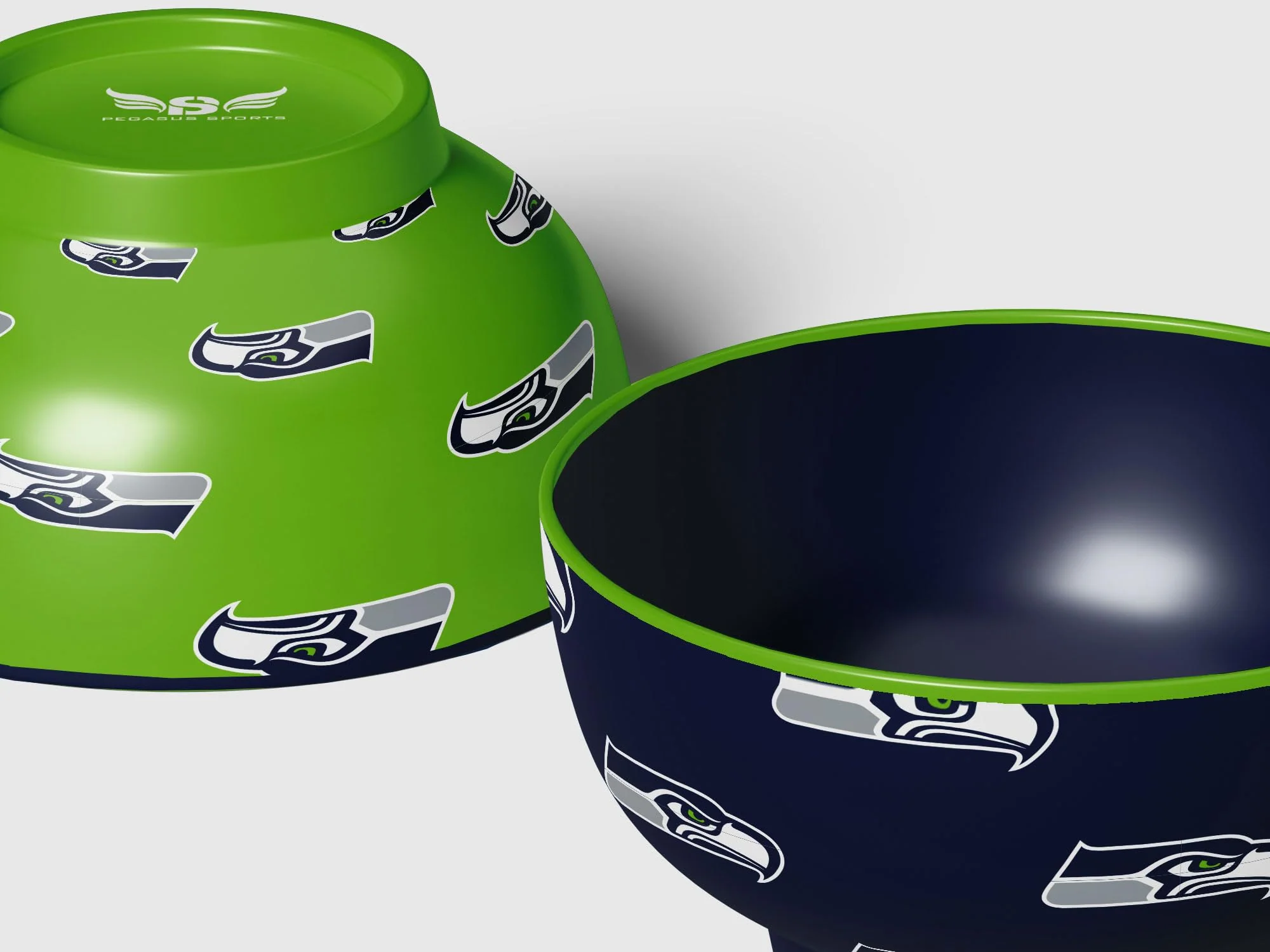 Pegasus Sports NFL Seattle Seahawks Home and Away 2 Pack Serving Bowls - Image 4