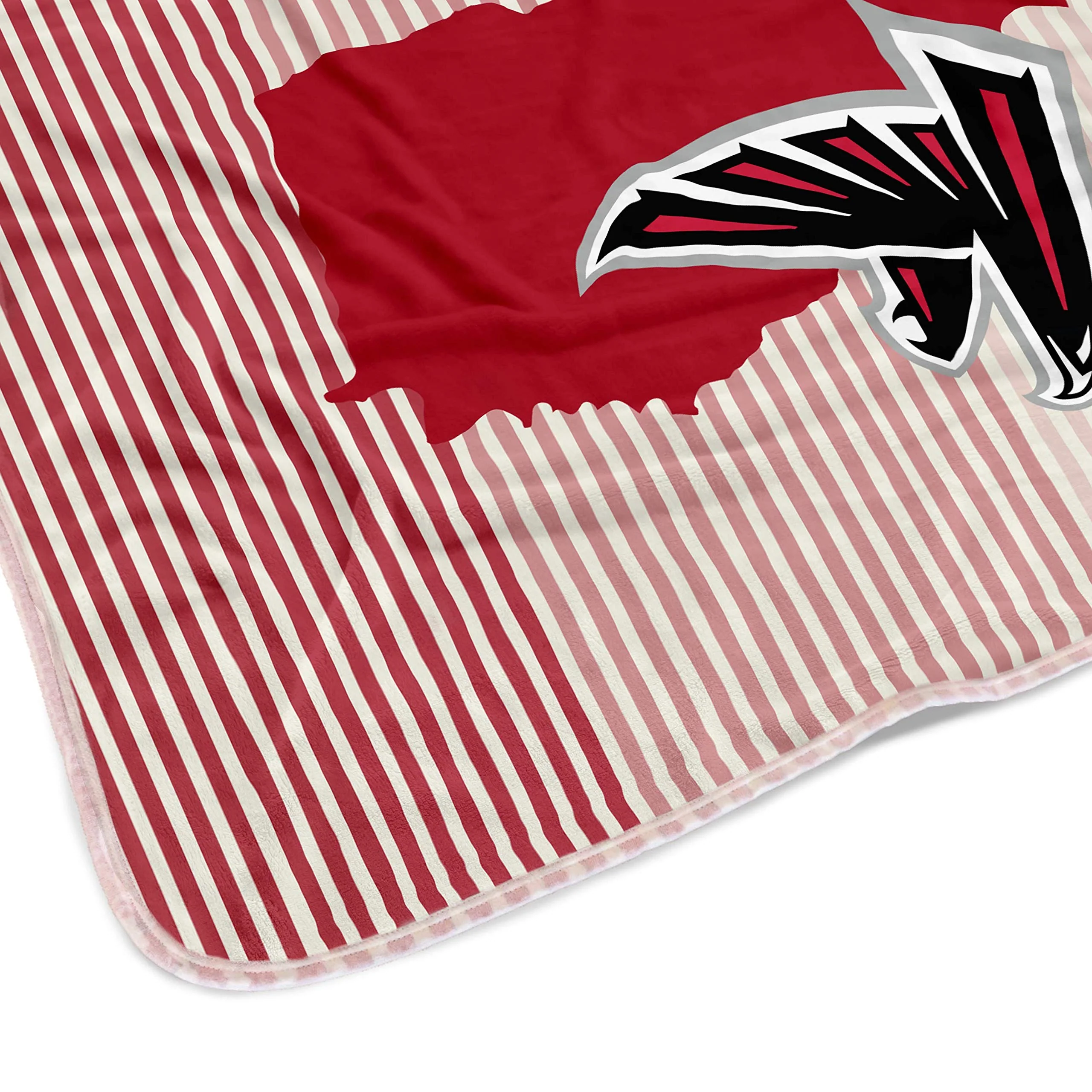 Pegasus Sports NFL Ultra Fleece State Stripe Blanket- Atlanta Falcons - Image 3