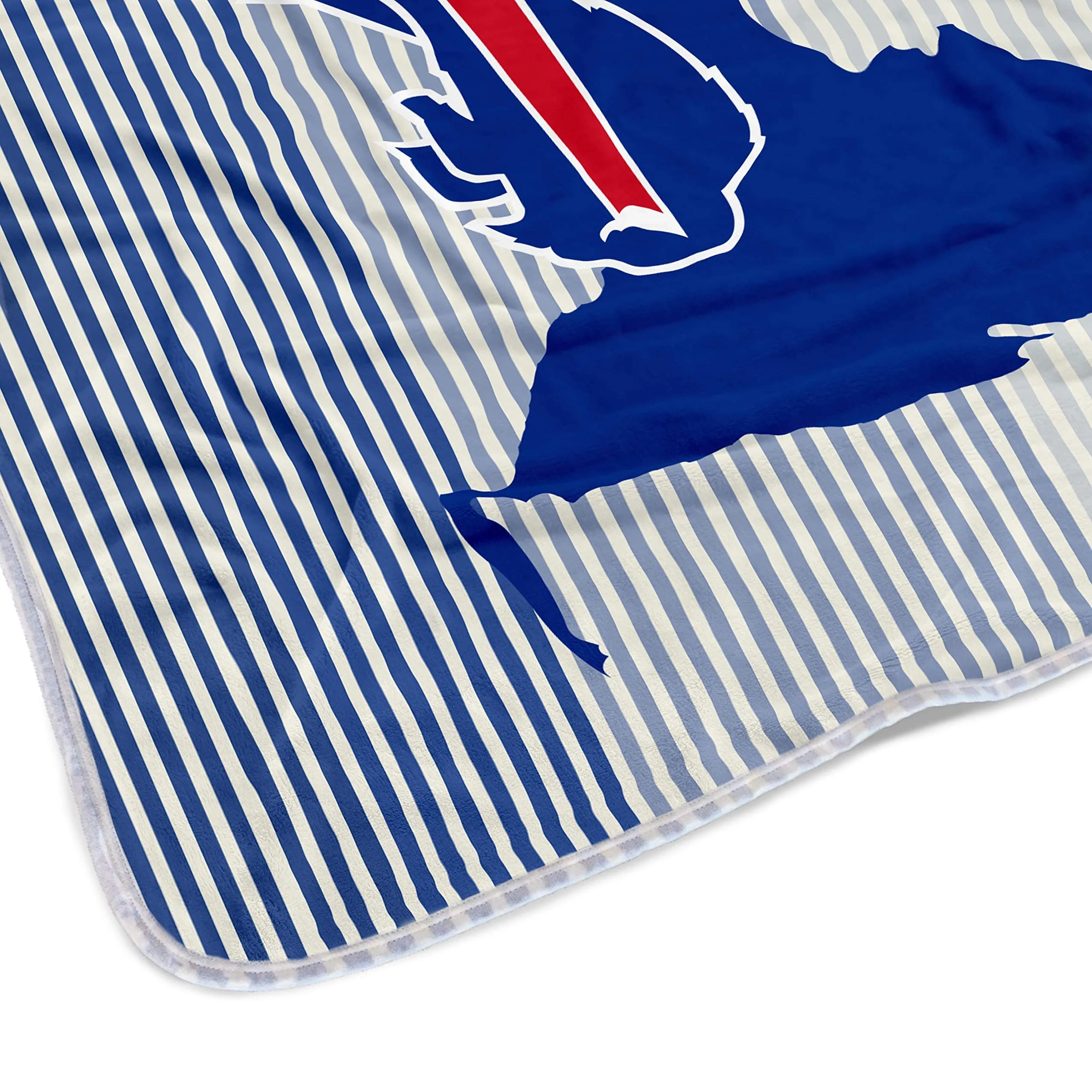 Pegasus Sports NFL Ultra Fleece State Stripe Blanket- Buffalo Bills, 60x70 - Image 3