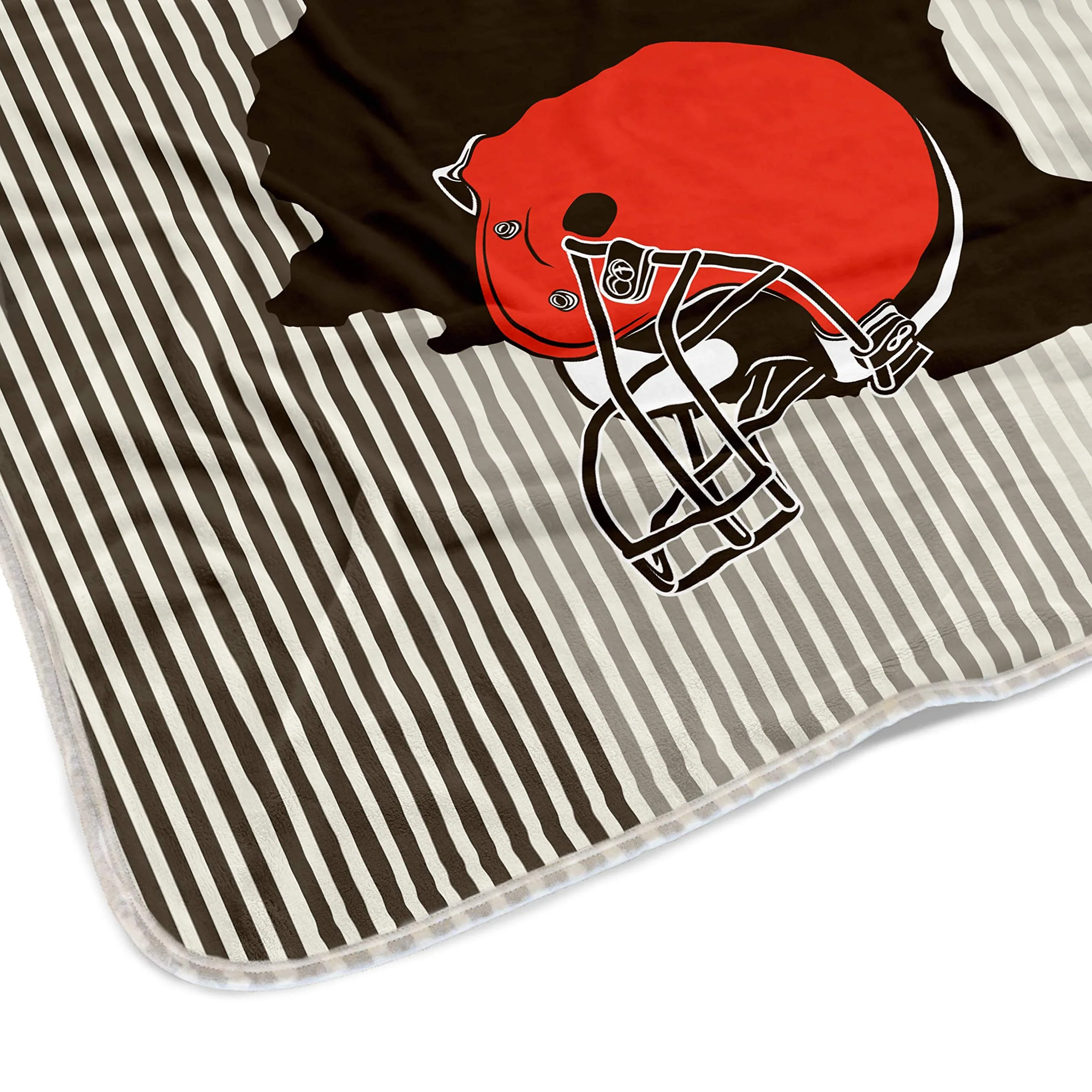 Pegasus Sports NFL Ultra Fleece State Stripe Blanket- Cleveland Browns, Team Color, 60x70 - Image 4