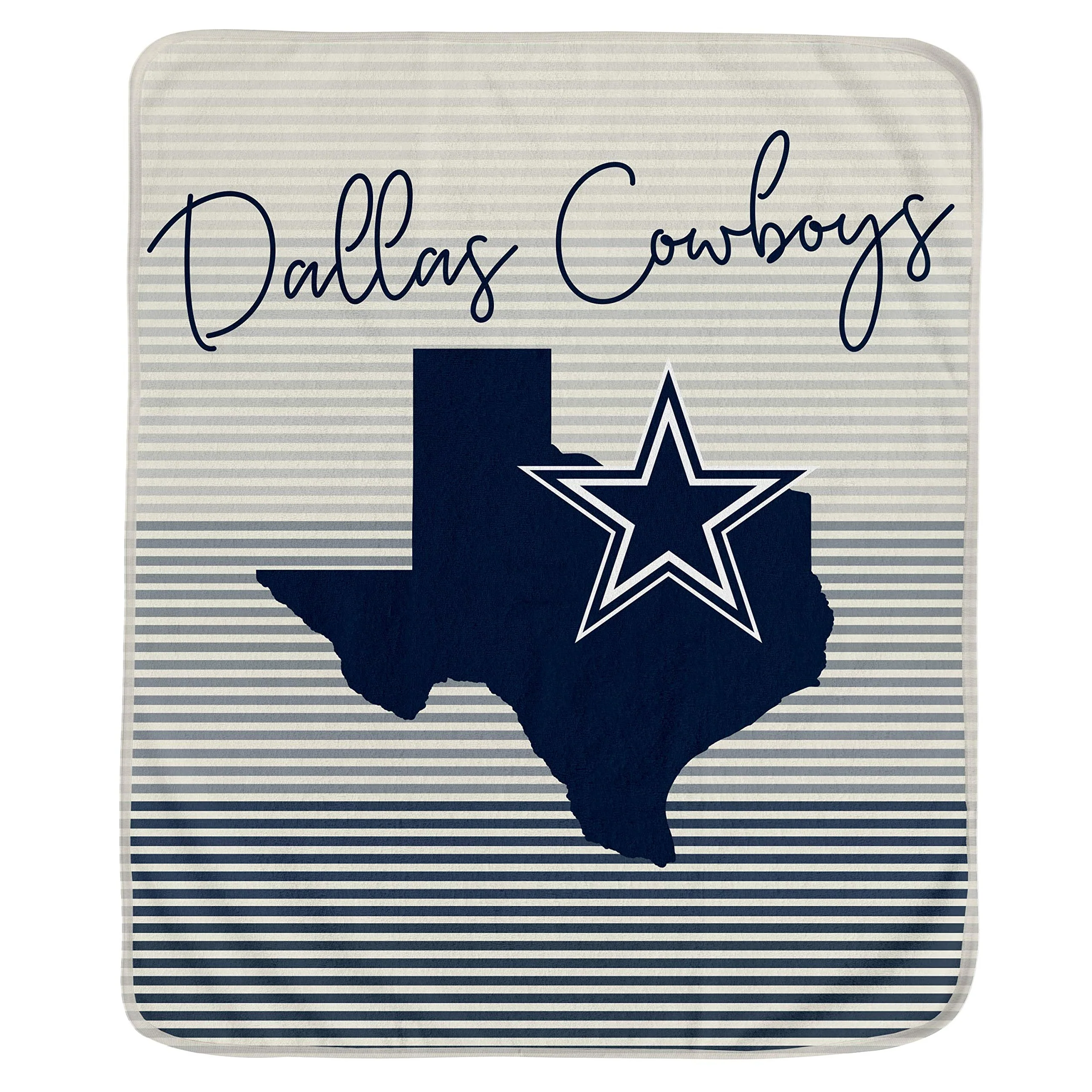 Pegasus Sports NFL Ultra Fleece State Stripe Blanket- Dallas Cowboys Team Color 60x70