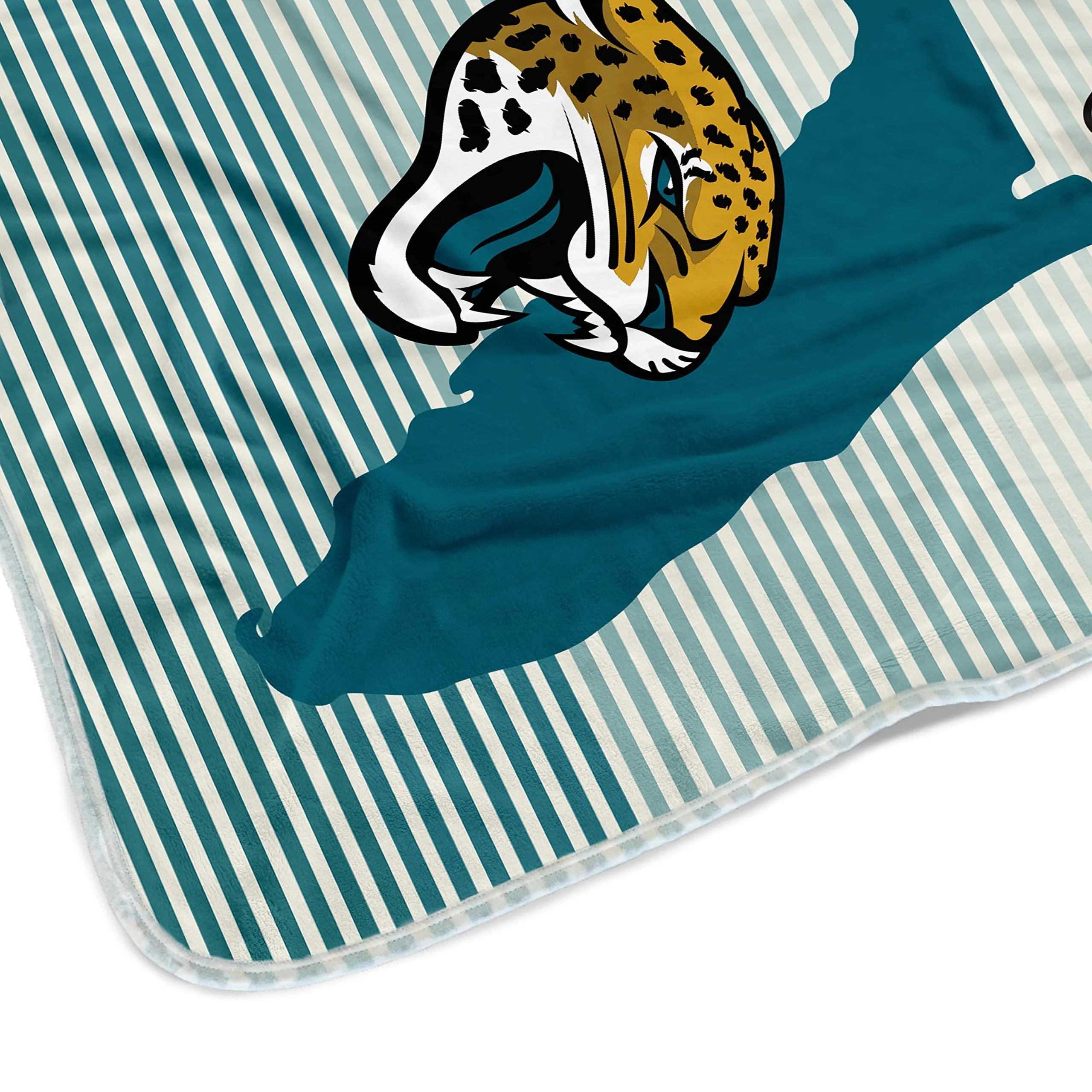 Pegasus Sports NFL Ultra Fleece State Stripe Blanket- Jacksonville Jaguars, Team Color, 60x70 - Image 3