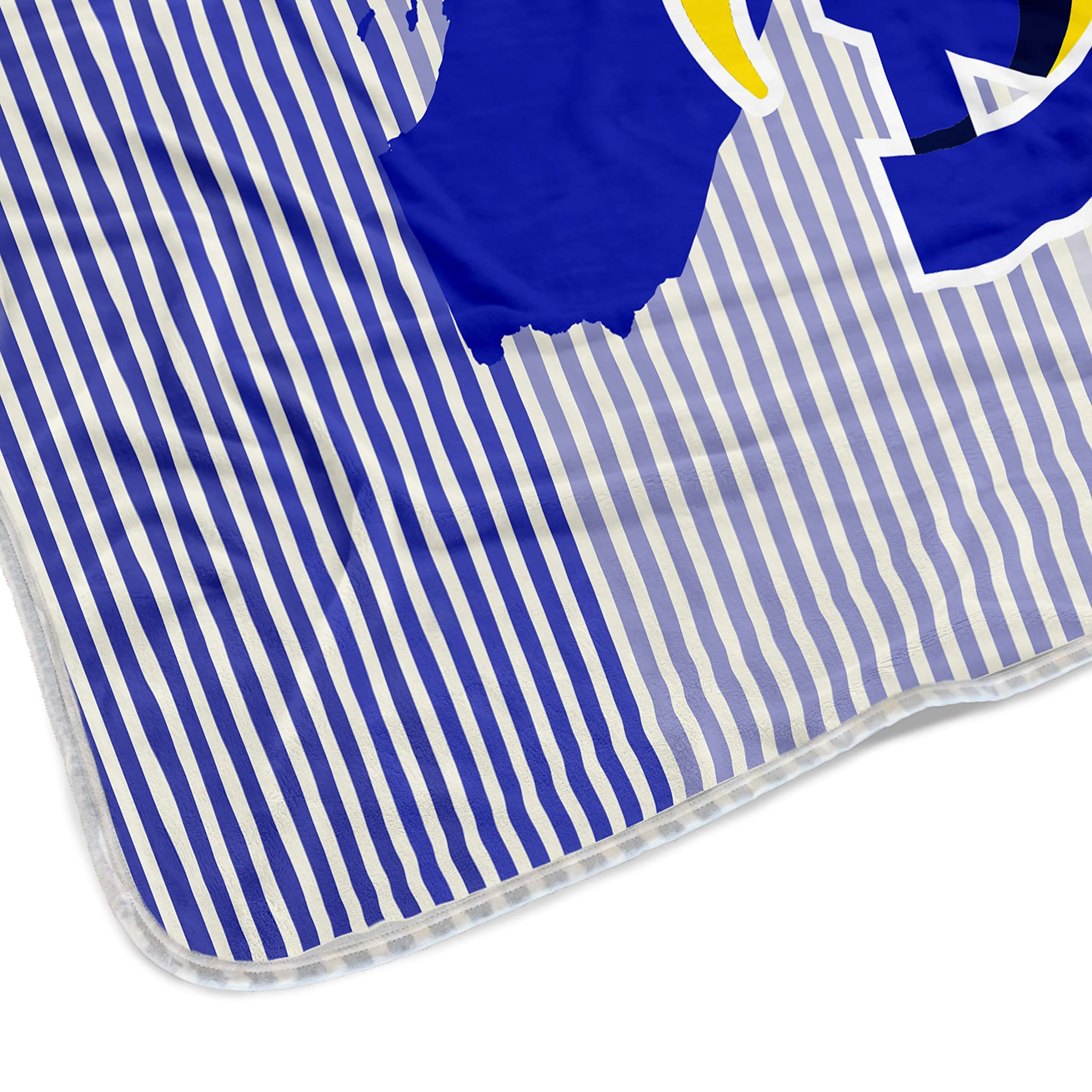 Pegasus Sports NFL Ultra Fleece State Stripe Blanket- Los Angeles Rams, Team Color, 60x70 - Image 3