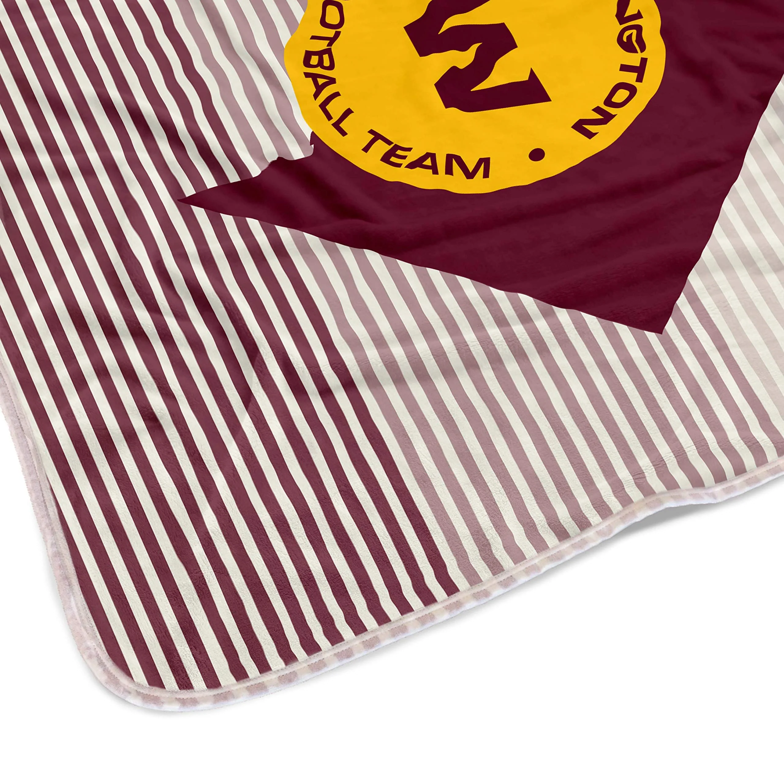 Pegasus Sports NFL Ultra Fleece State Stripe Blanket- Washington Football Team, Team Color, 60x70 - Image 3