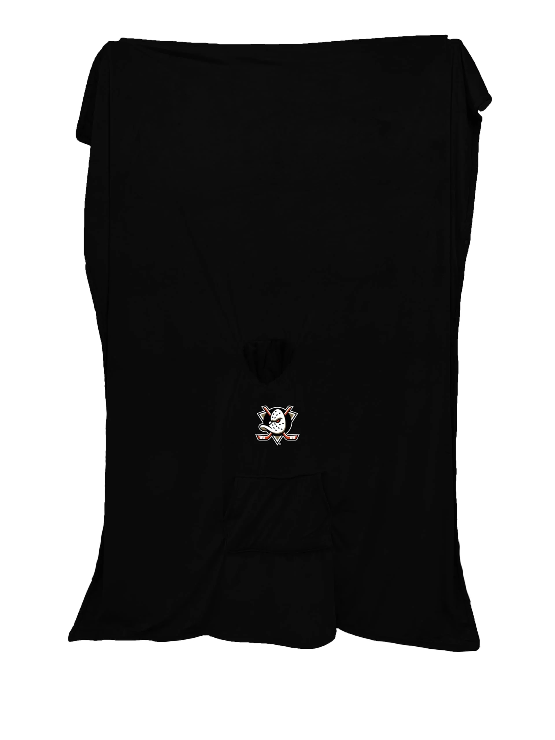 Pegasus Sports NHL Anaheim Ducks Team Color Bloncho w/Logo Patch & Sherpa - Image 3