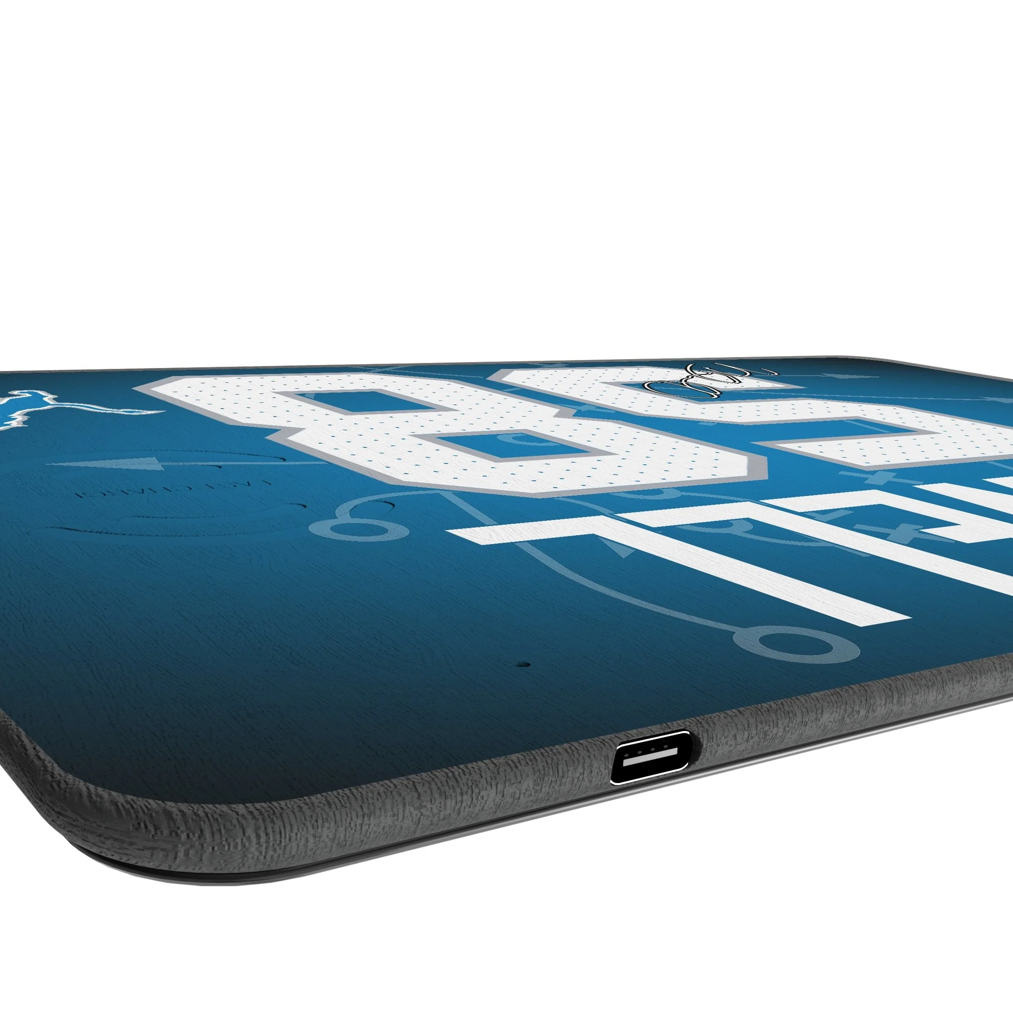 Penei Sewell Detroit Lions 58 Game Tactic 15-Watt Wireless Charger and Mouse Pad - Image 3