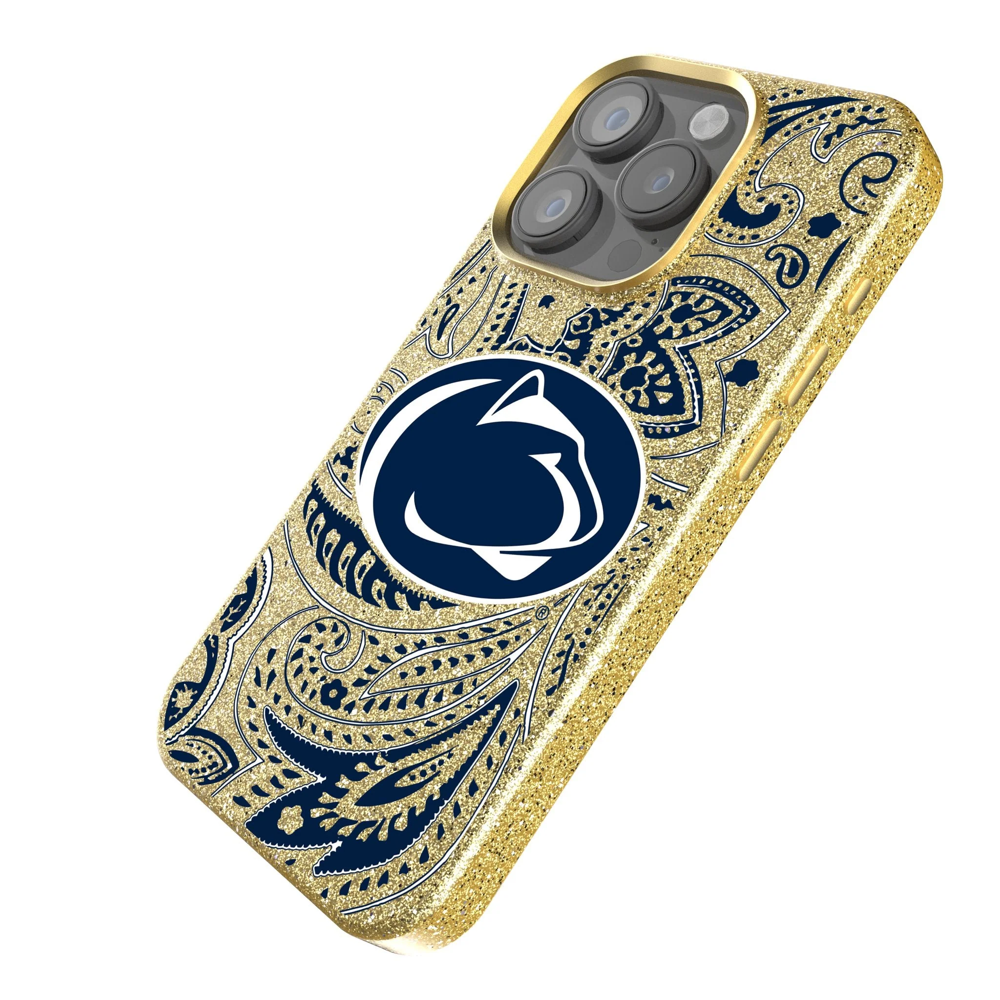 Pennsylvania State University Nittany Lions Paisley Bling Phone Case - Image 2