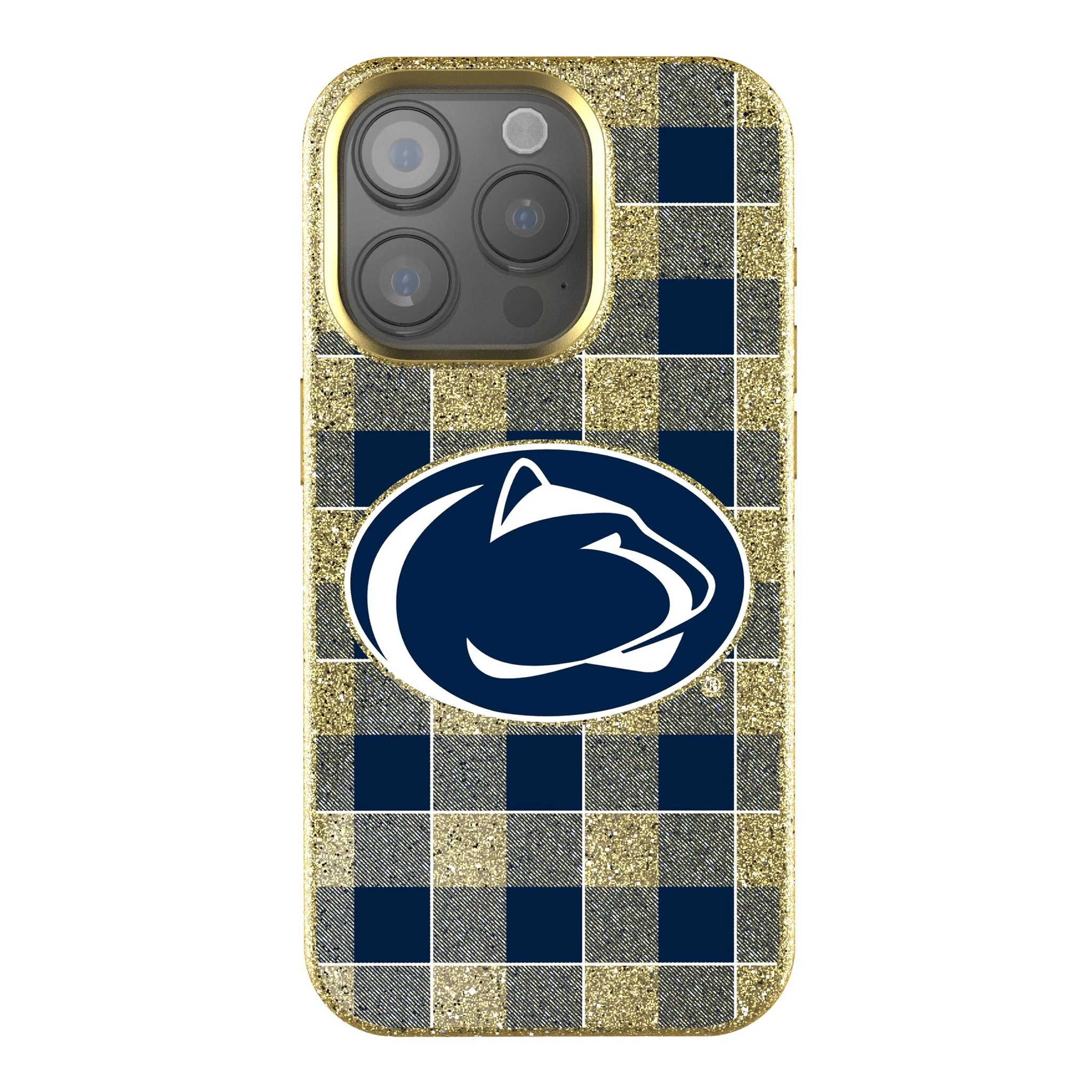 Pennsylvania State University Nittany Lions Plaid Bling Phone Case