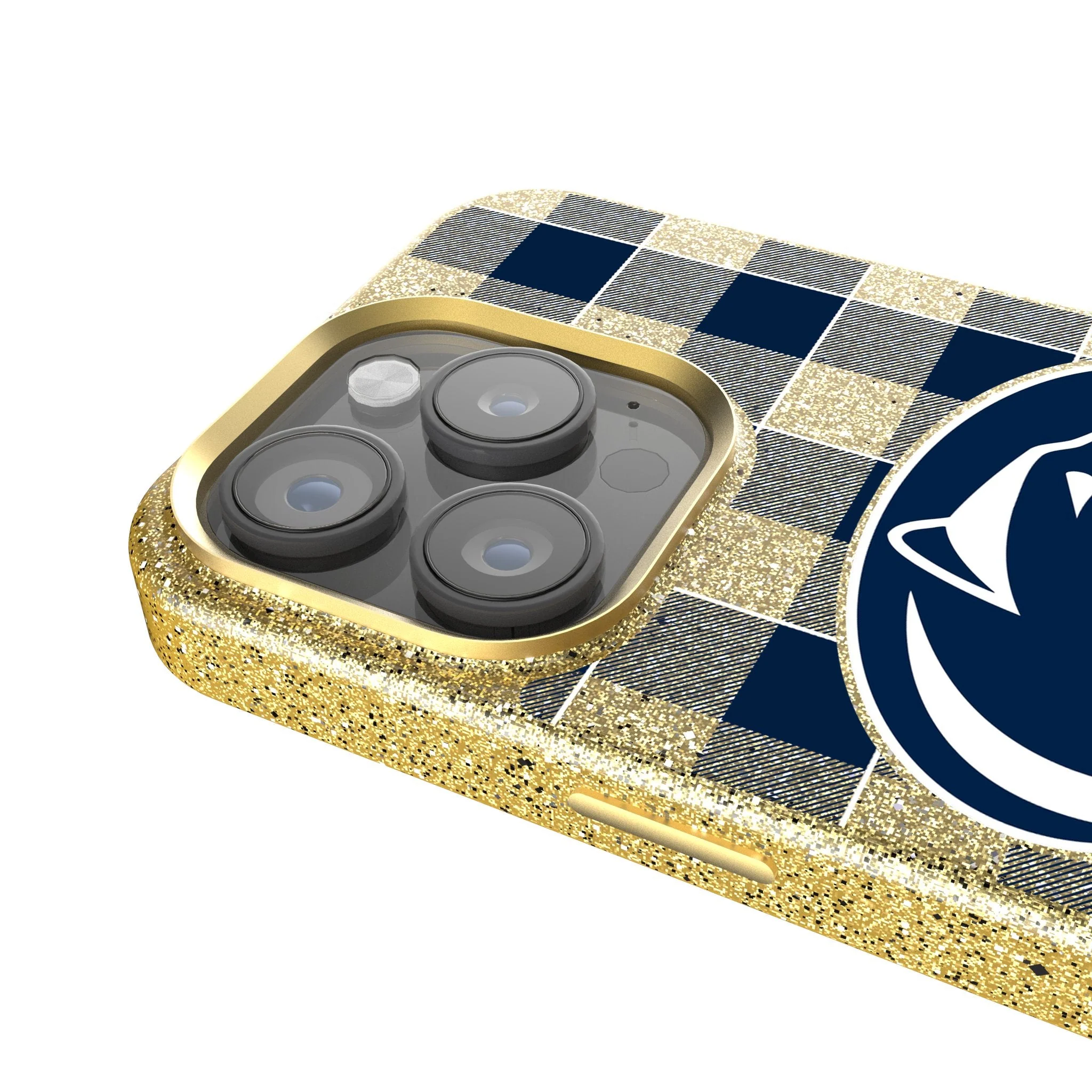 Pennsylvania State University Nittany Lions Plaid Bling Phone Case - Image 4