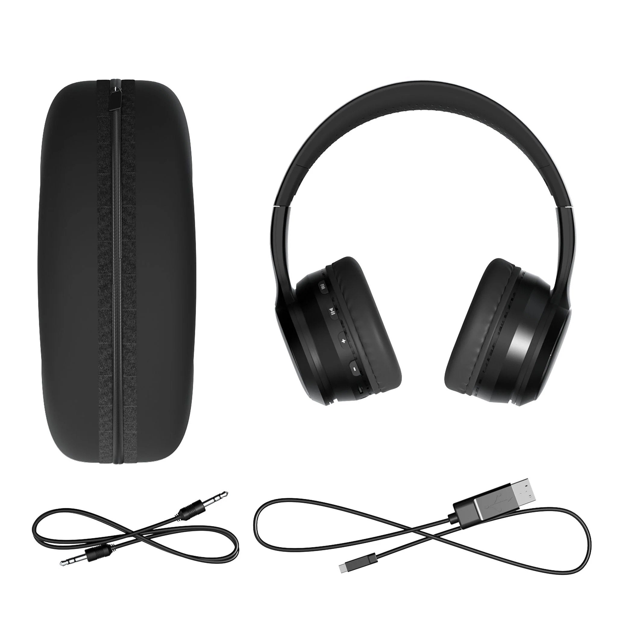 Pennsylvania State University Nittany Lions Stripe Wireless Over-Ear BT Headphones With Case - Image 3