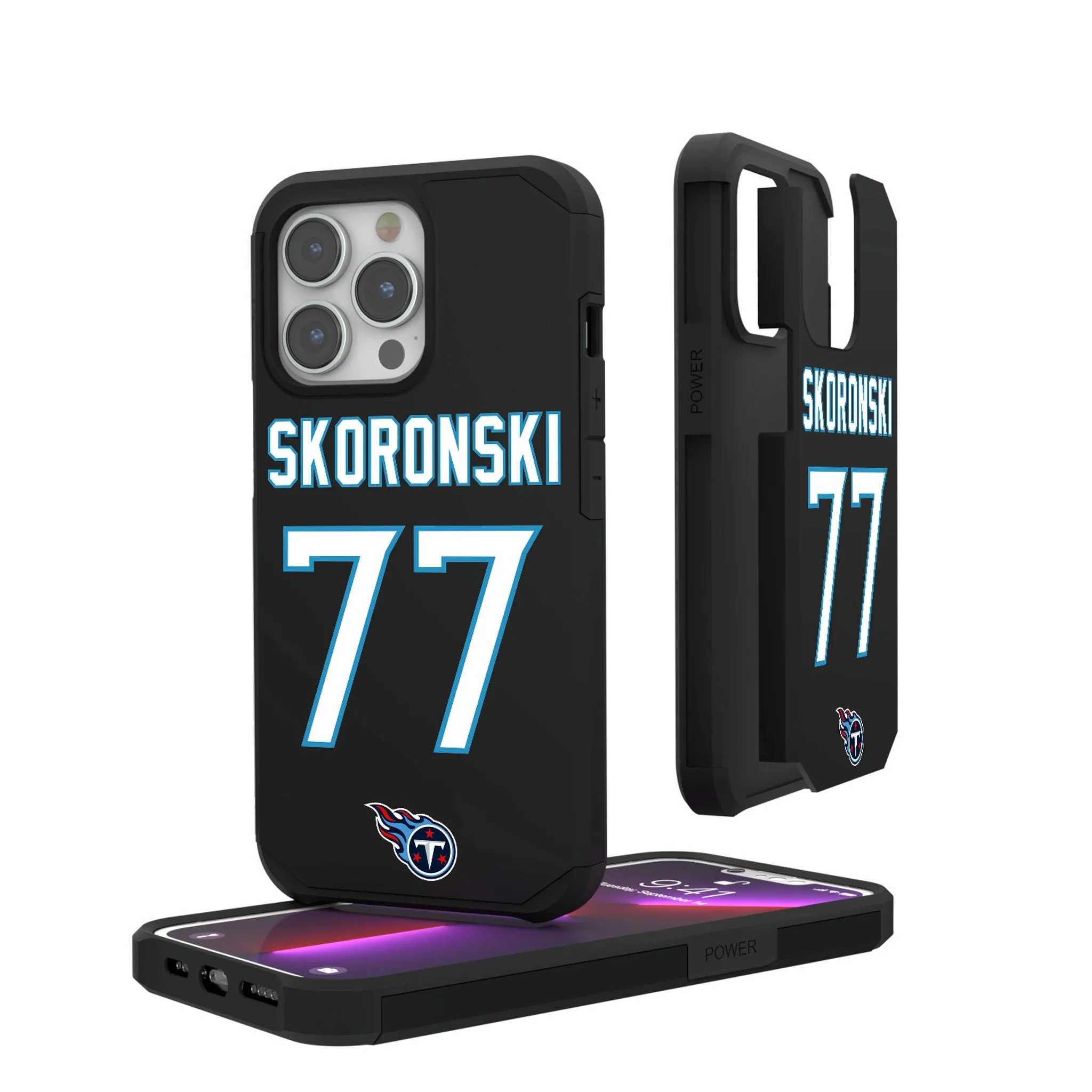 Peter Skoronski Tennessee Titans 77 Ready Rugged Phone Case