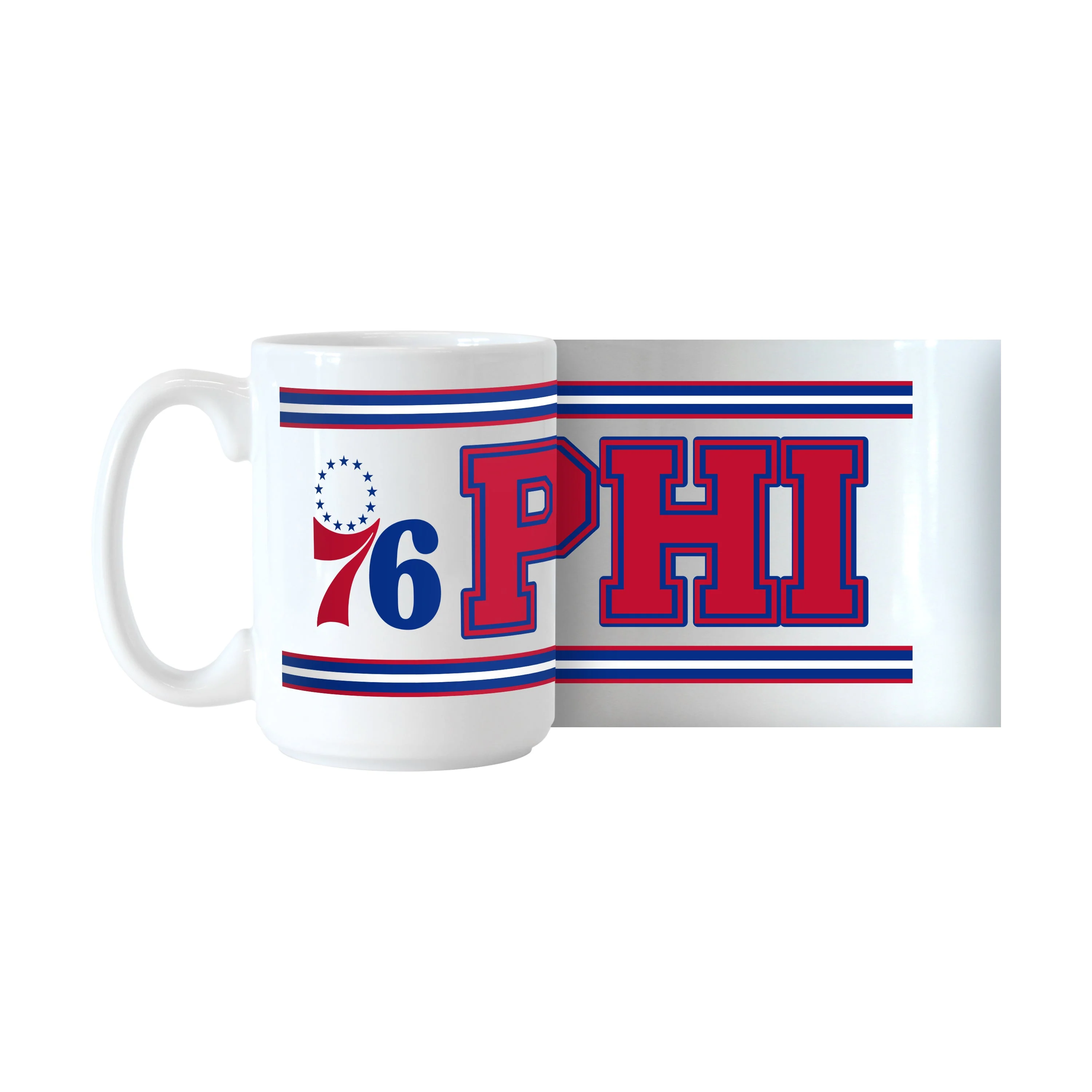 Philadelphia 76ers 15oz Overtime Stripe Sublimated Mug - Image 2