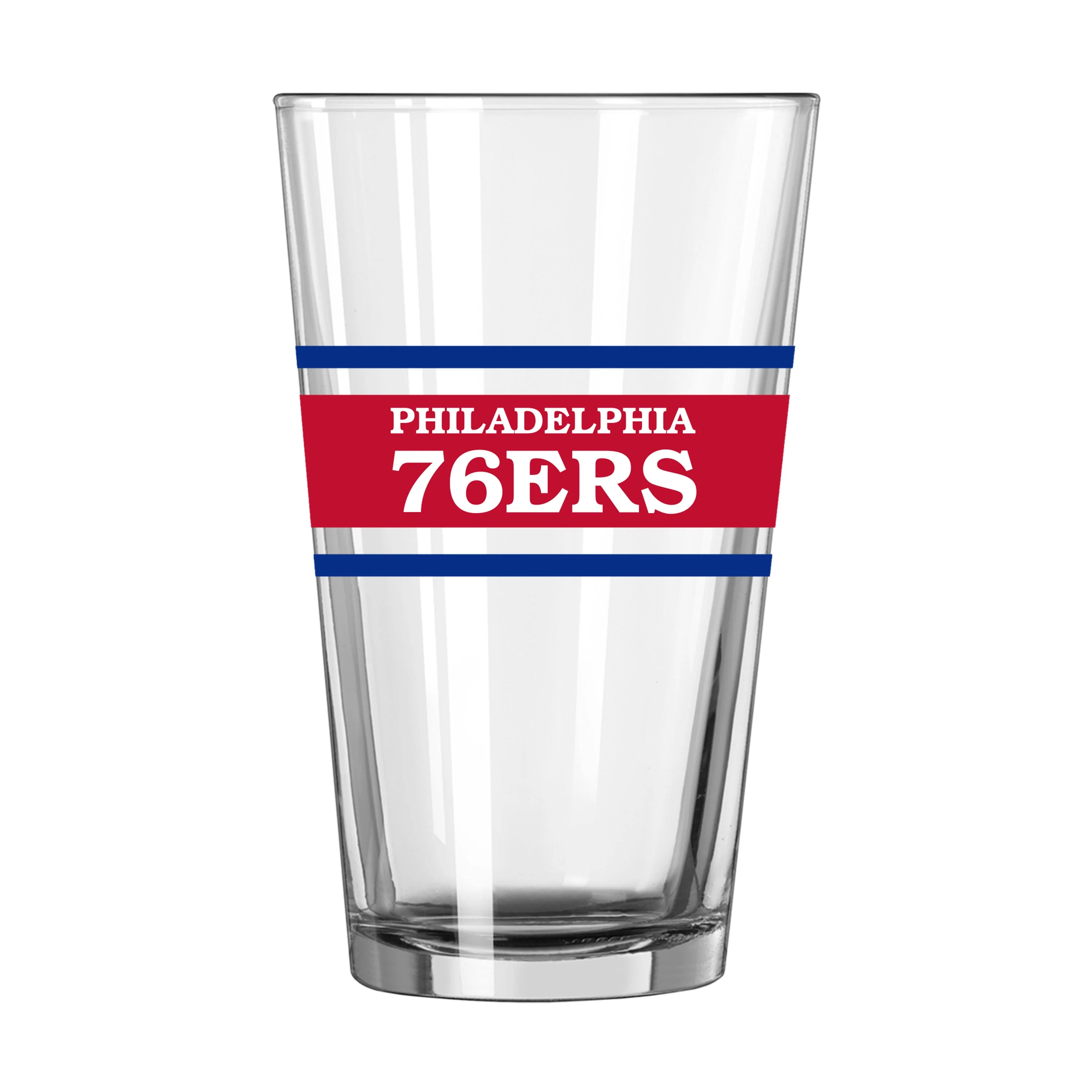 Philadelphia 76ers 16oz Stripe Pint Glass - Image 2