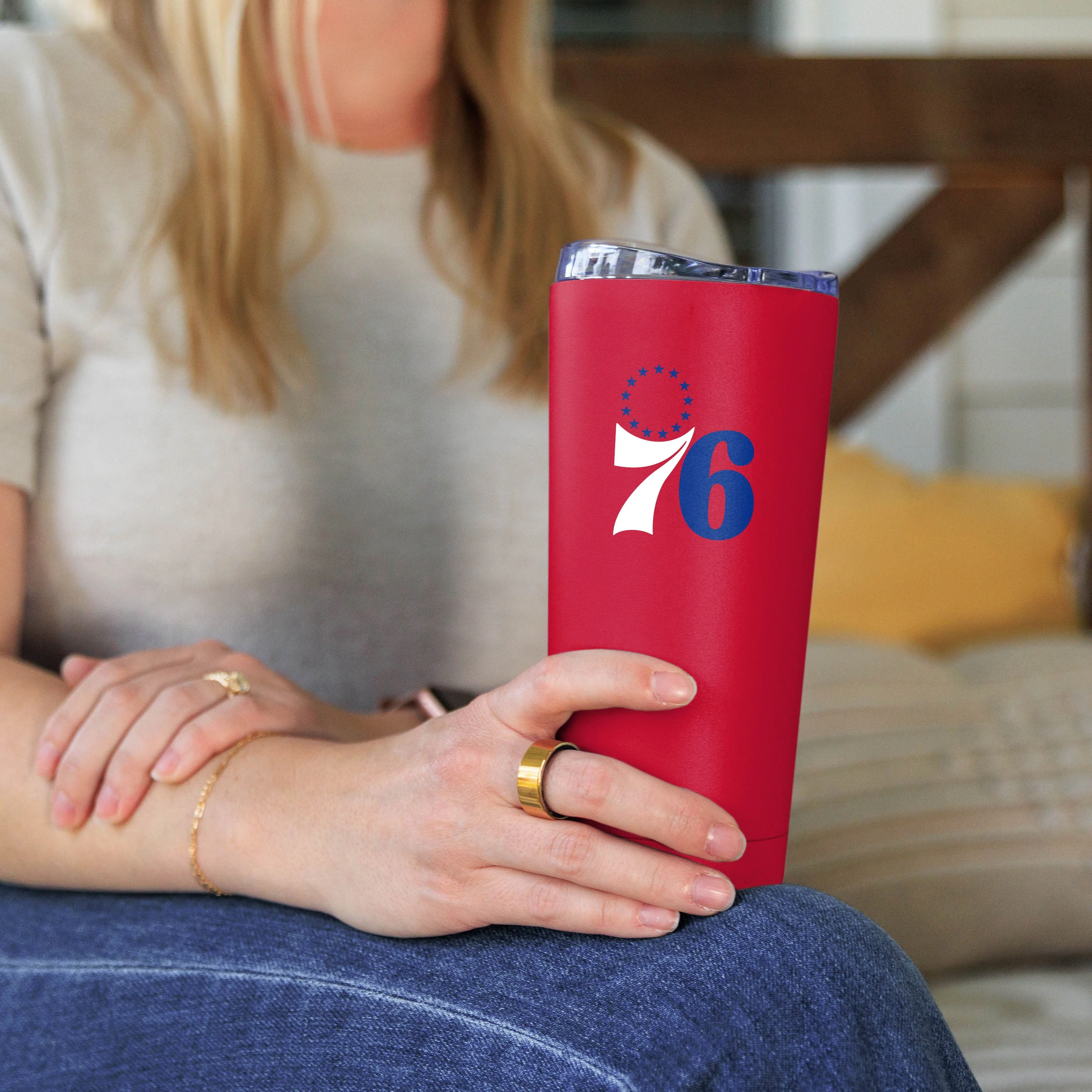 Philadelphia 76ers 20oz Flipside Powder Coat Tumbler - Image 4