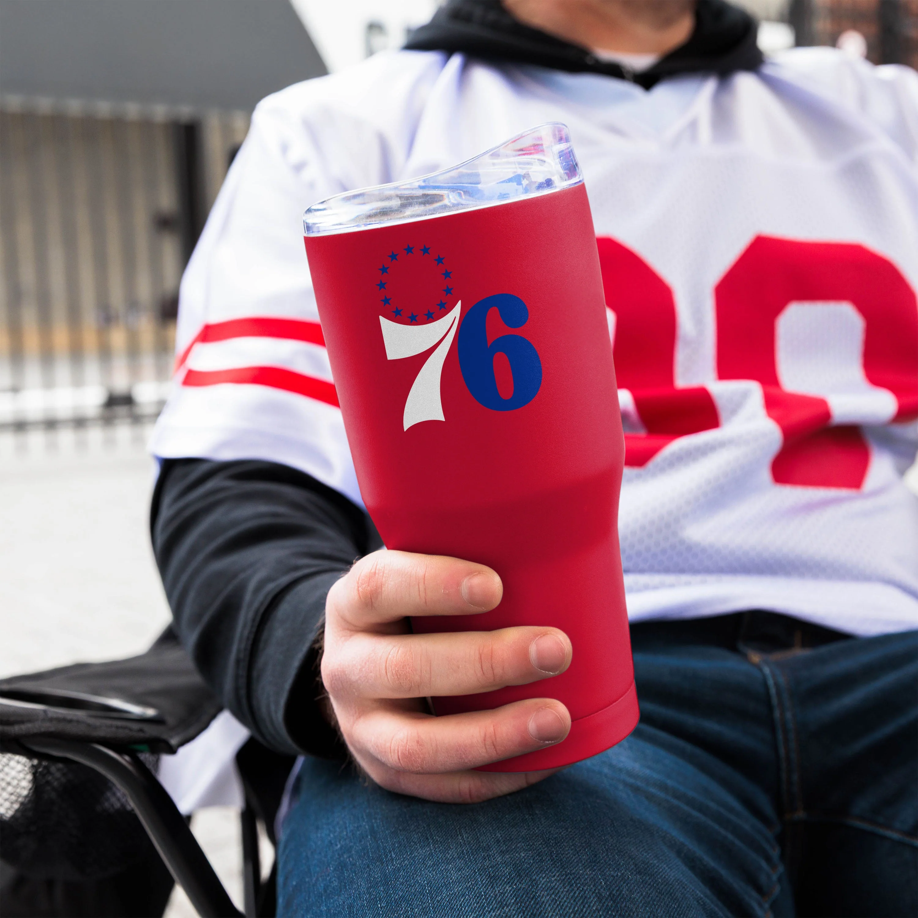 Philadelphia 76ers 30oz Flipside Powder Coat Tumbler - Image 4