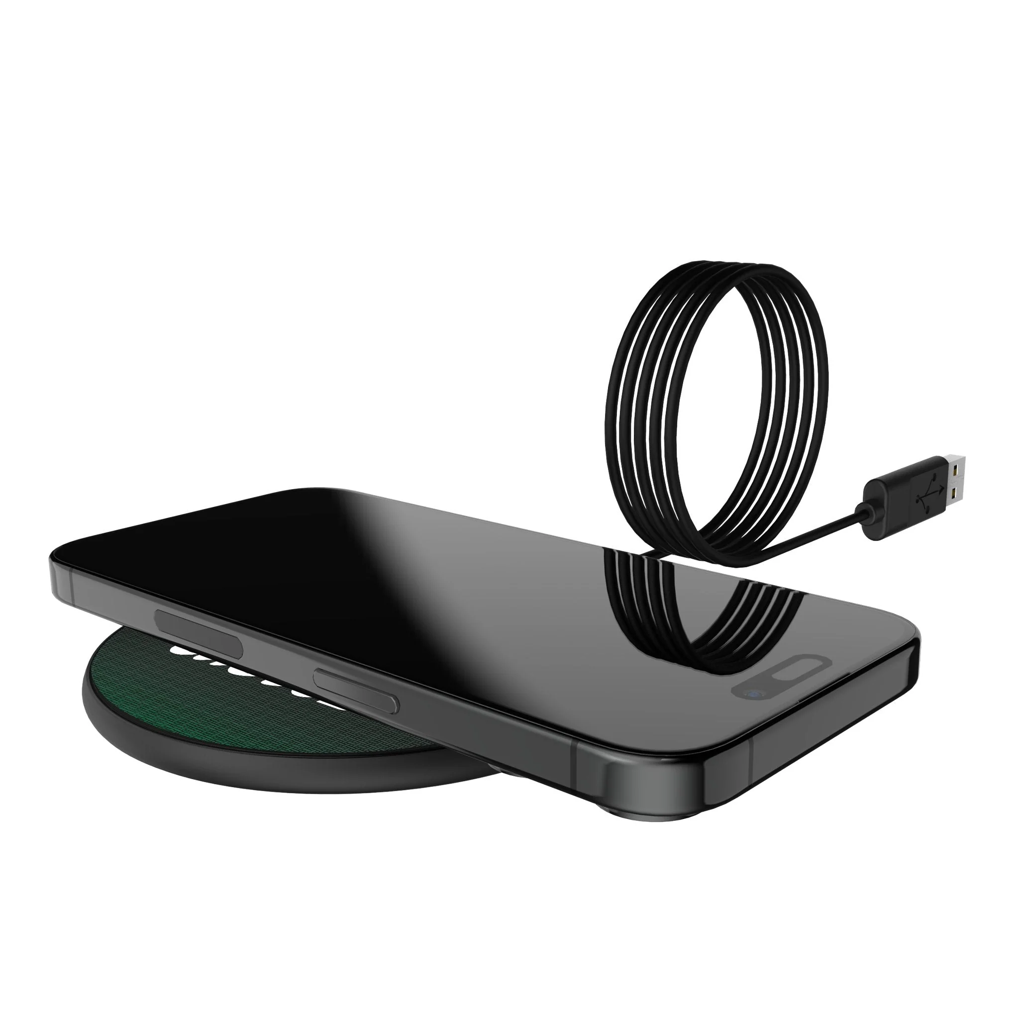 Philadelphia Eagles 1973-1995 Historic Collection Linen 15-Watt Wireless Charger - Image 5