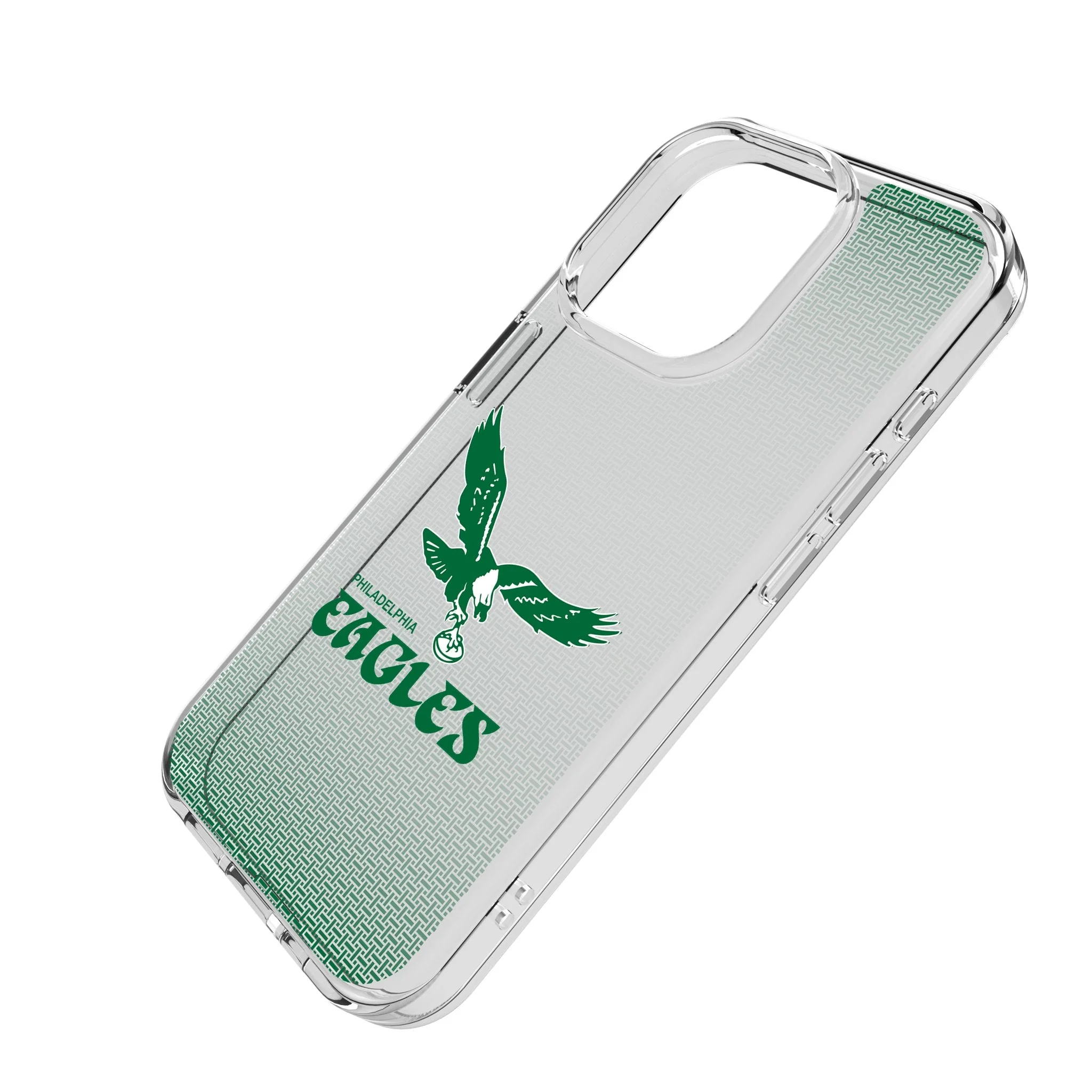 Philadelphia Eagles 1973-1995 Historic Collection Linen Clear Phone Case for Apple iPhone - Image 2