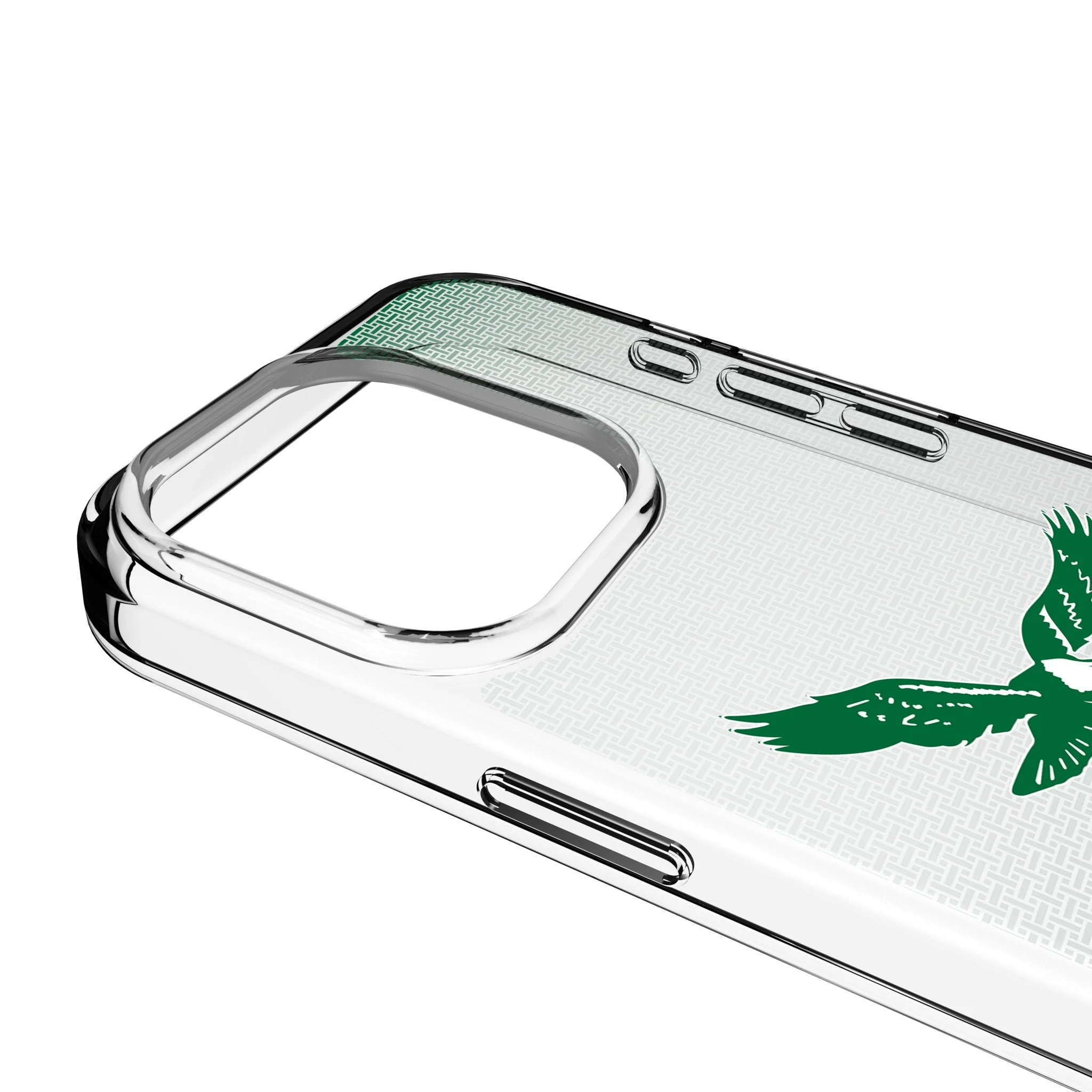 Philadelphia Eagles 1973-1995 Historic Collection Linen Clear Phone Case for Apple iPhone - Image 3