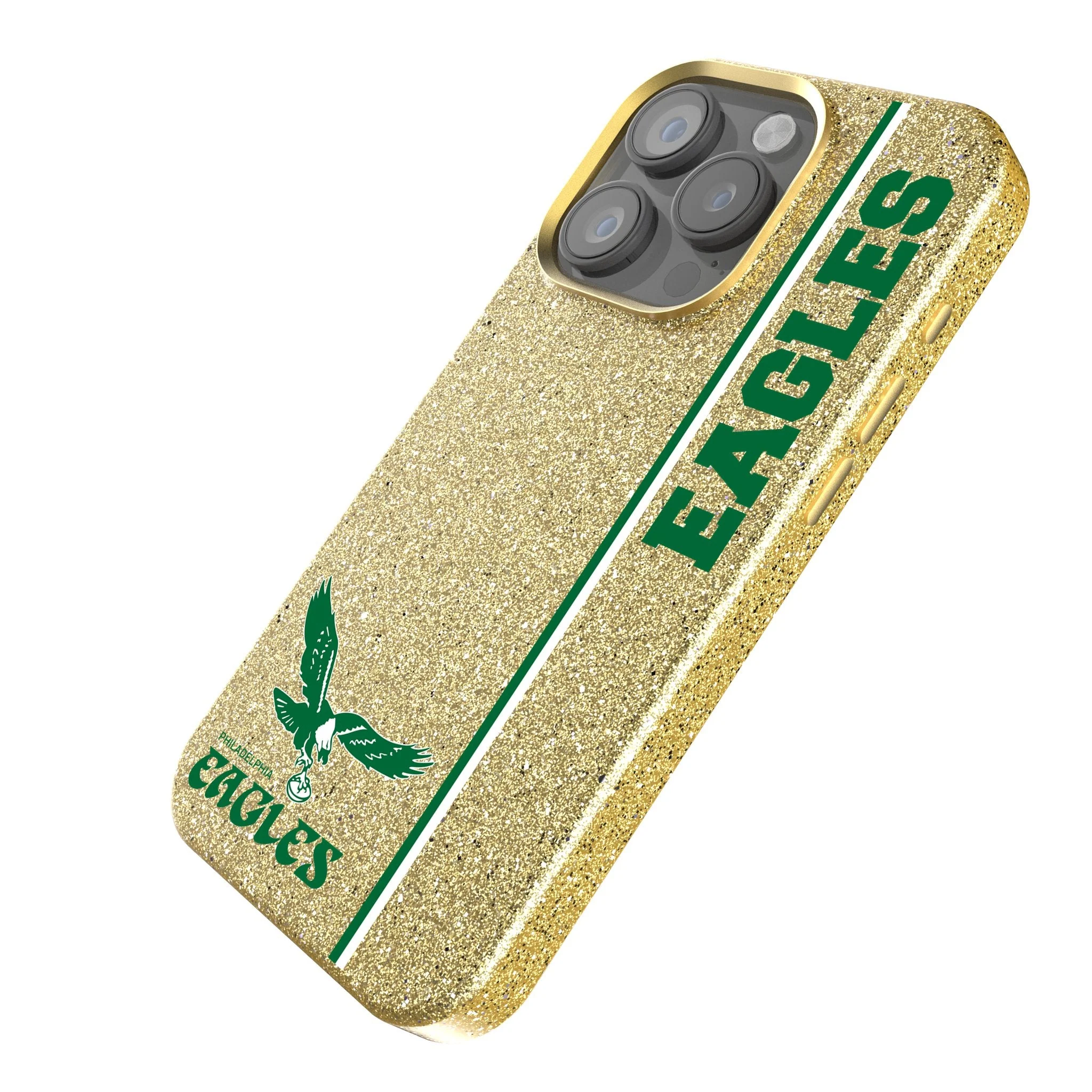 Philadelphia Eagles 1973-1995 Historic Collection Sidebar Bling Phone Case - Image 2