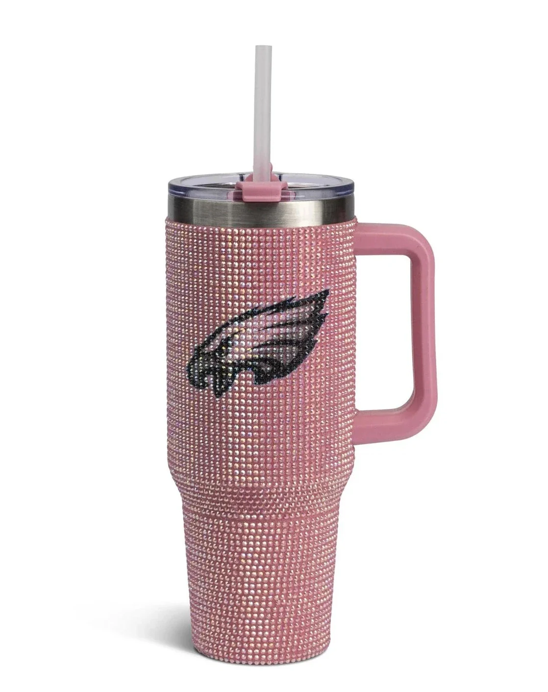 Philadelphia Eagles 40oz. Colossal Pink Bling Tumbler - Image 2