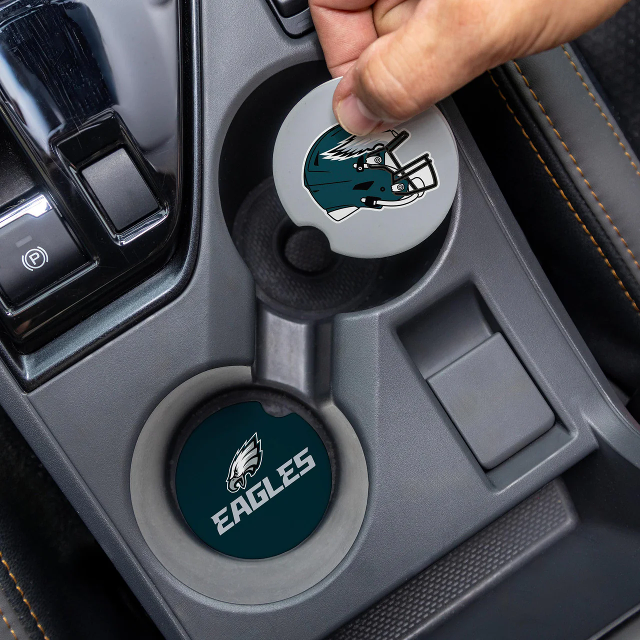 Philadelphia Eagles Car Coaster Set 2 Pack