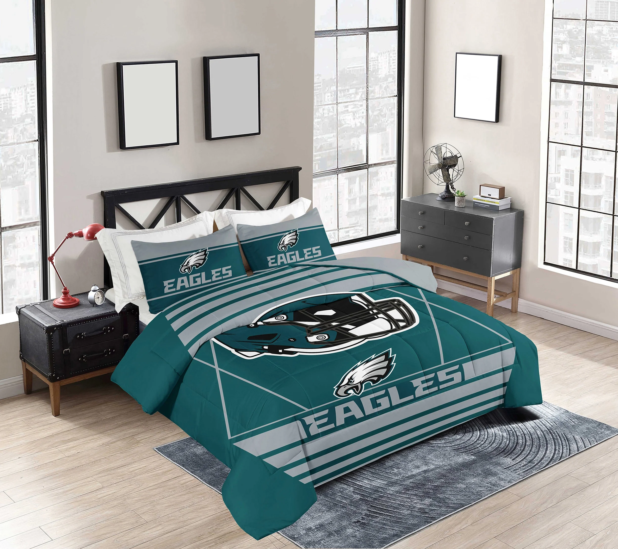 Philadelphia Eagles Crosser Comforter Set Full/Queen
