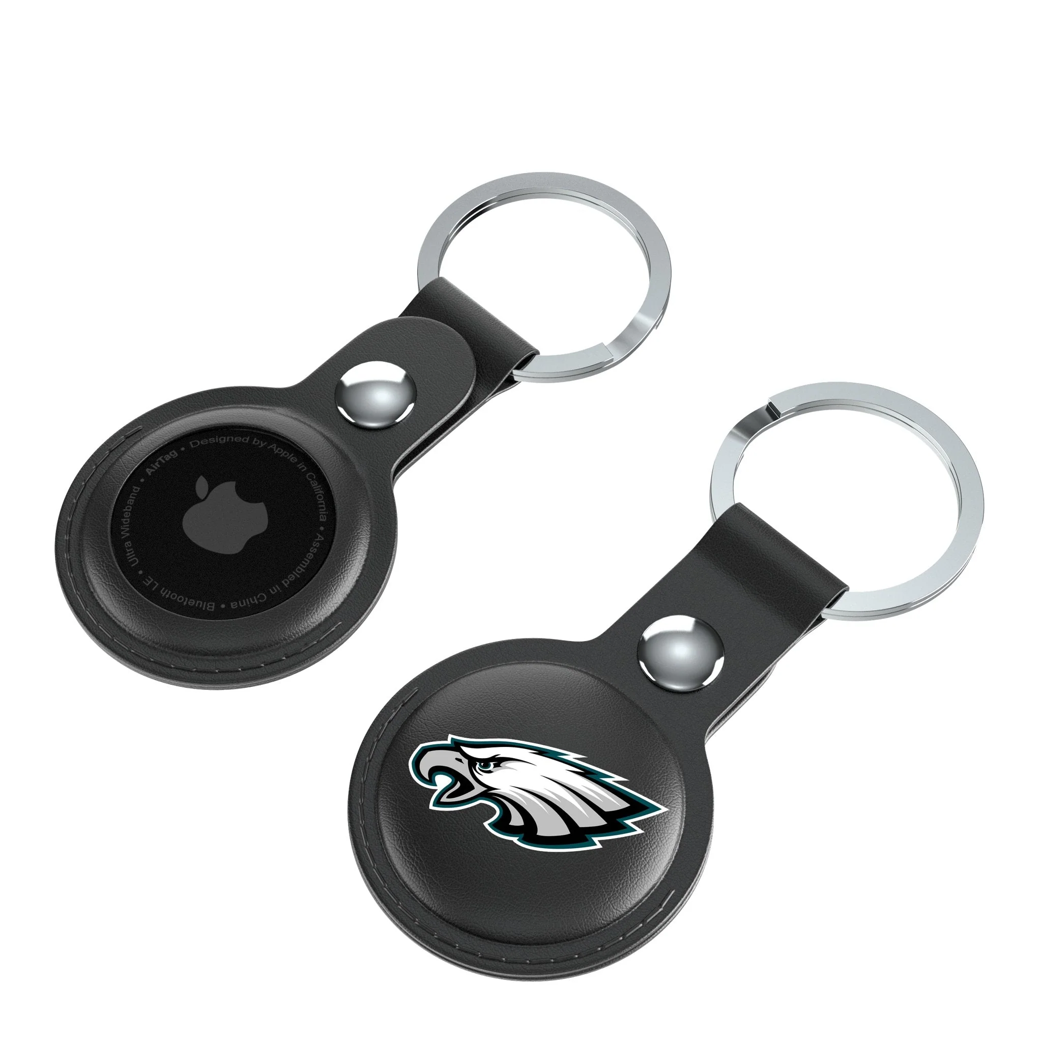 Philadelphia Eagles Insignia Black Airtag Holder 2-Pack - Image 4