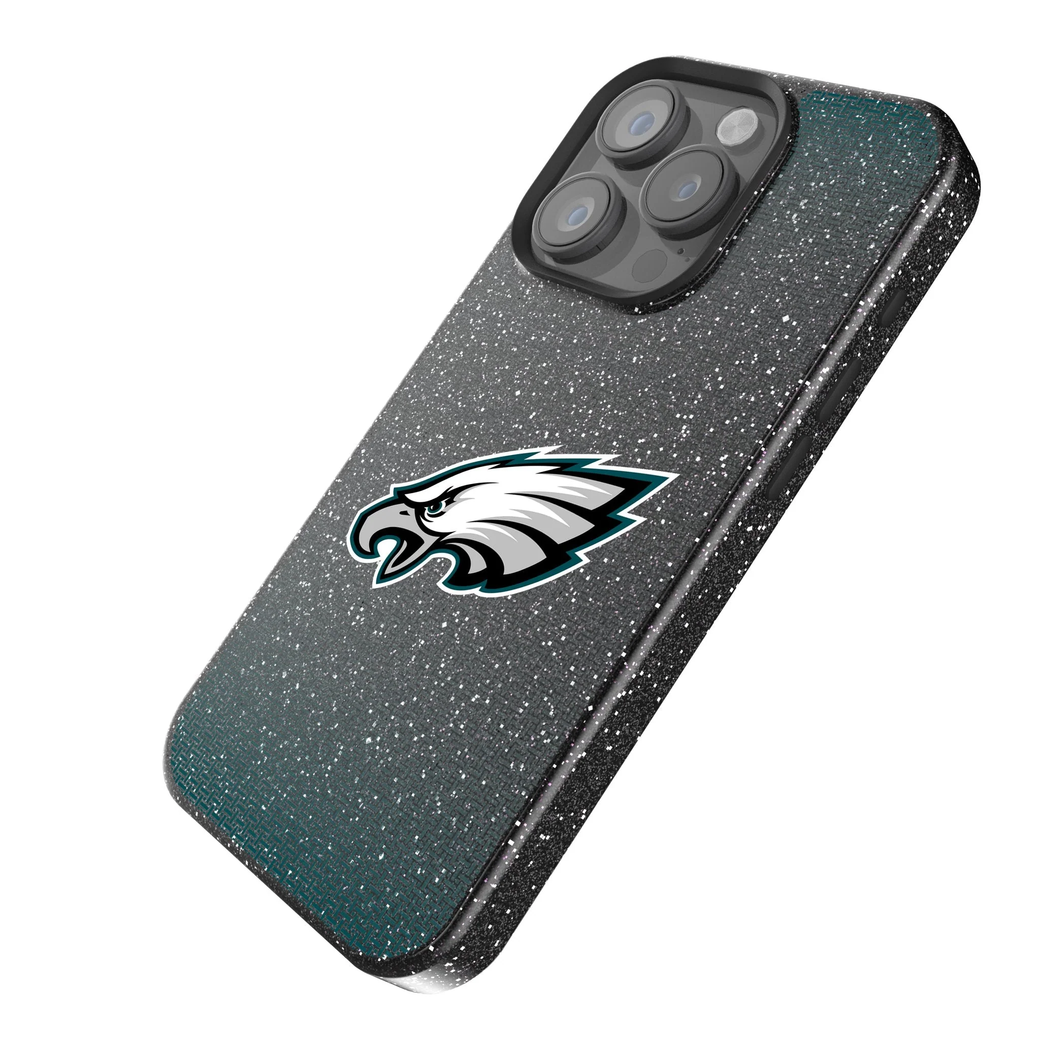 Philadelphia Eagles Linen Bling Phone Case for Apple iPhone - Image 2