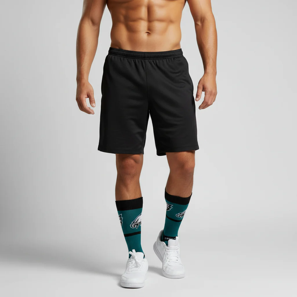 Philadelphia Eagles Premium Knit Crew Primary Logo Team Color Socks - Image 2