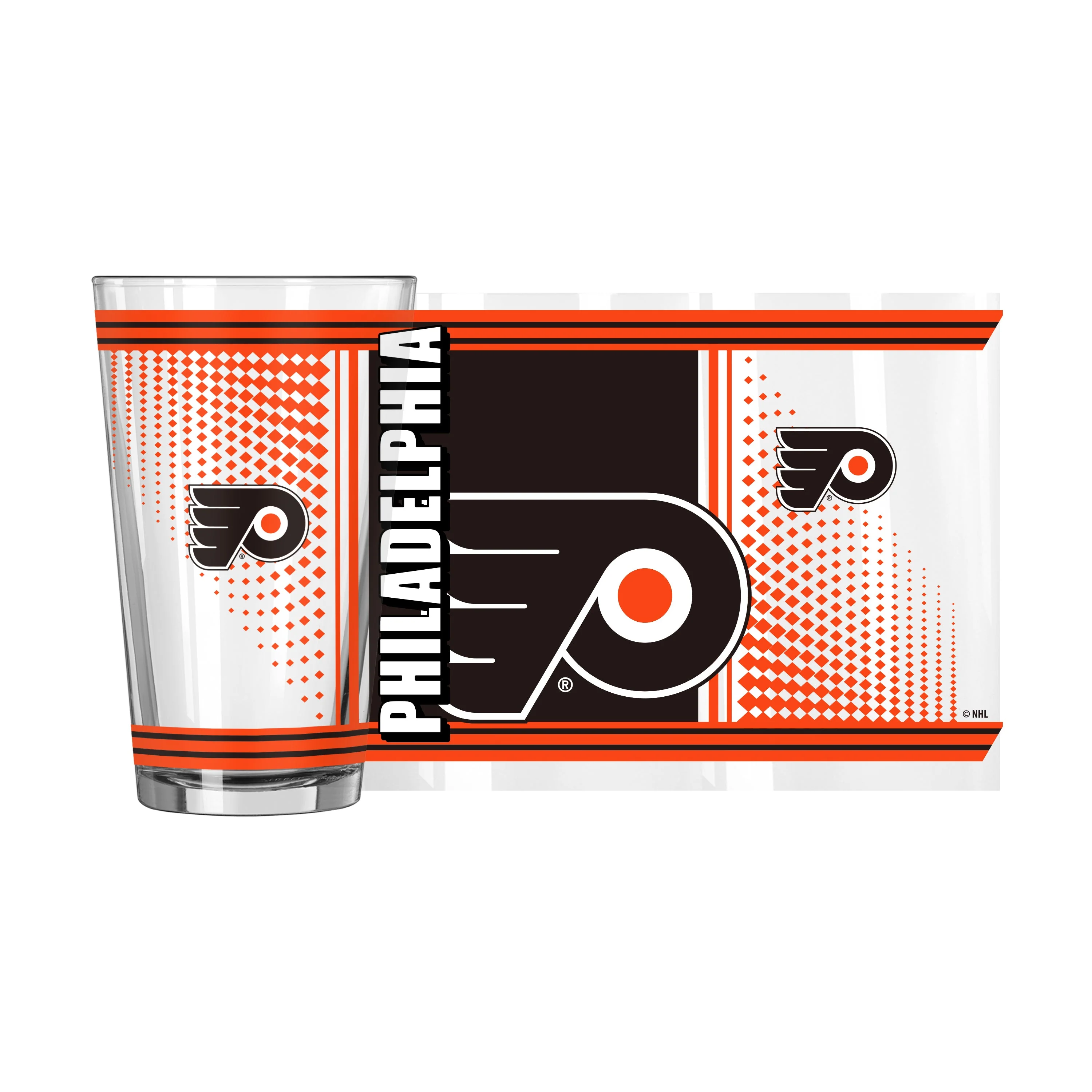 Philadelphia Flyers 16oz Hero Pint Glass - Image 2