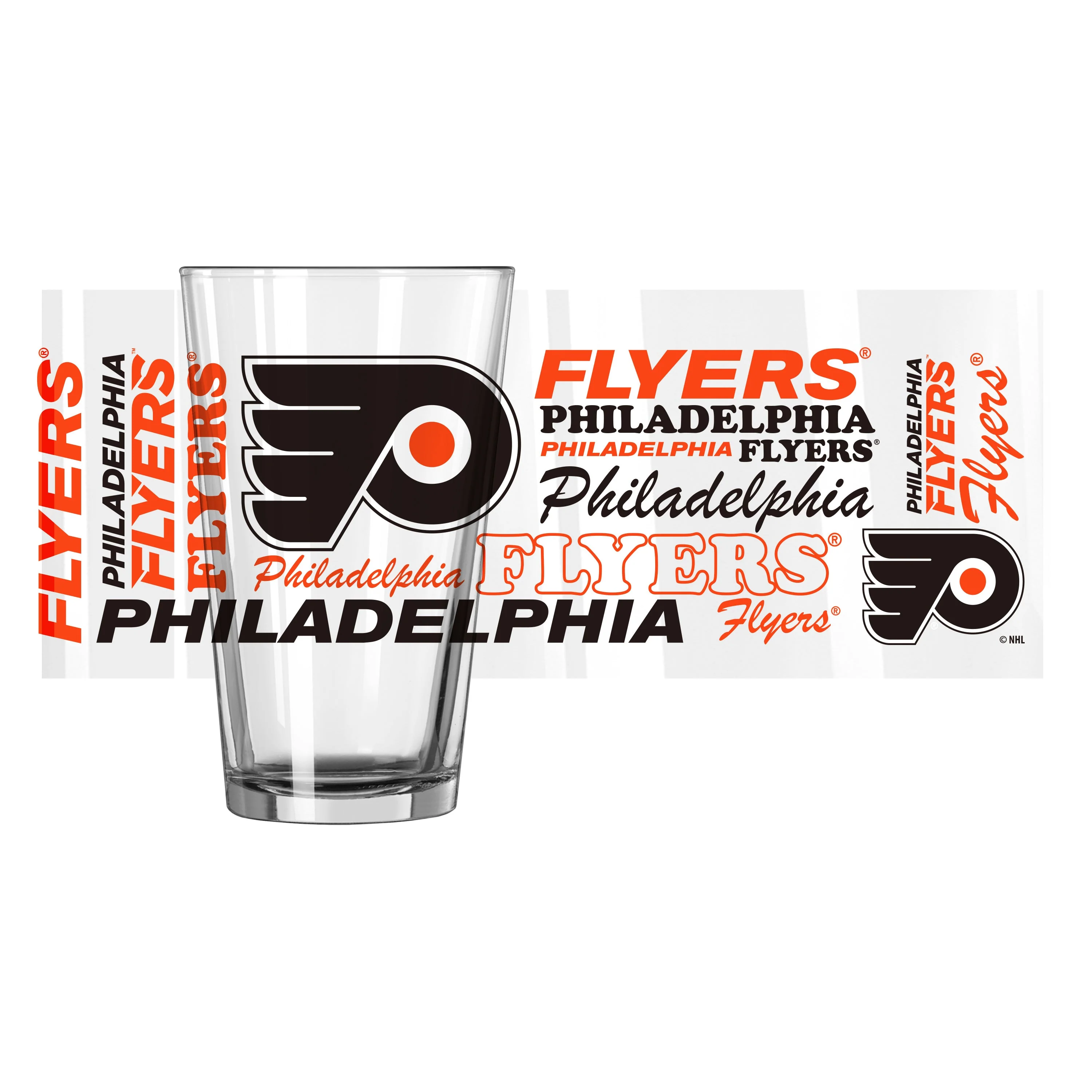 Philadelphia Flyers 16oz Spirit Pint Glass - Image 2