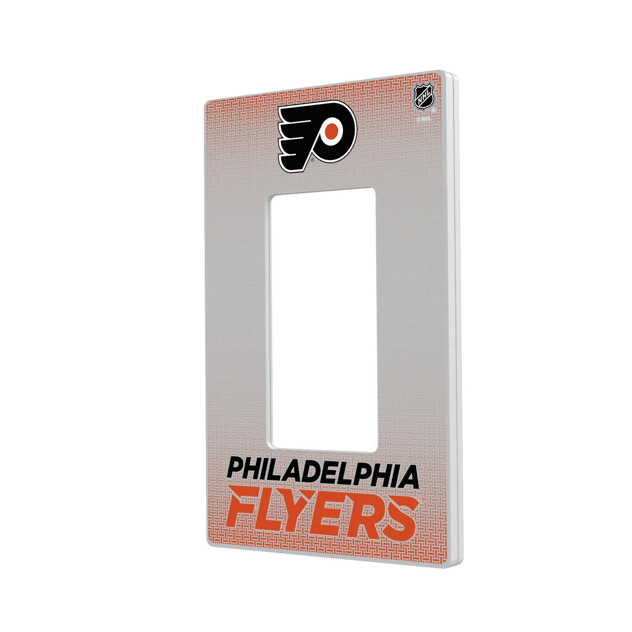 Philadelphia Flyers Linen Hidden-Screw Light Switch Plate - Image 2