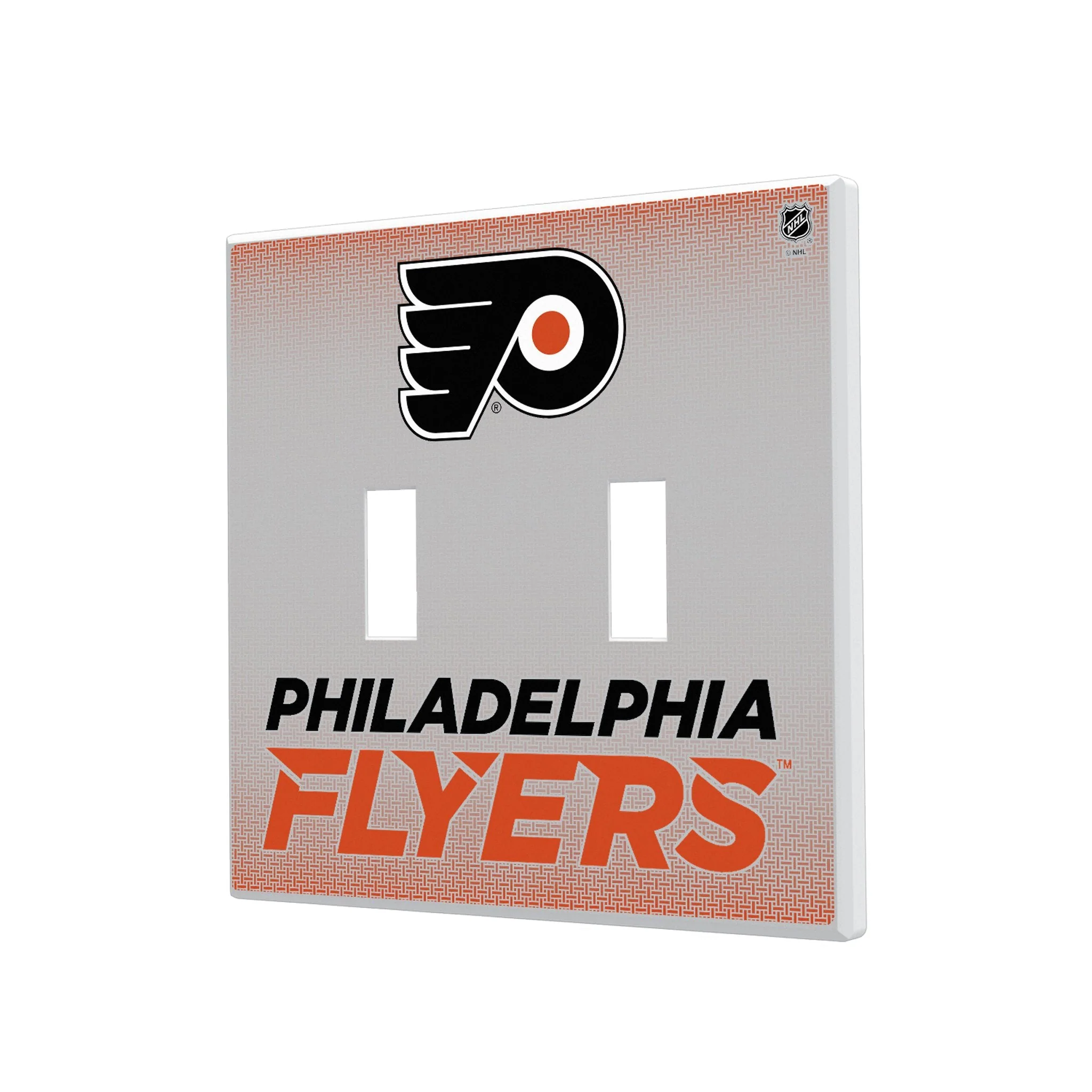 Philadelphia Flyers Linen Hidden-Screw Light Switch Plate - Image 3