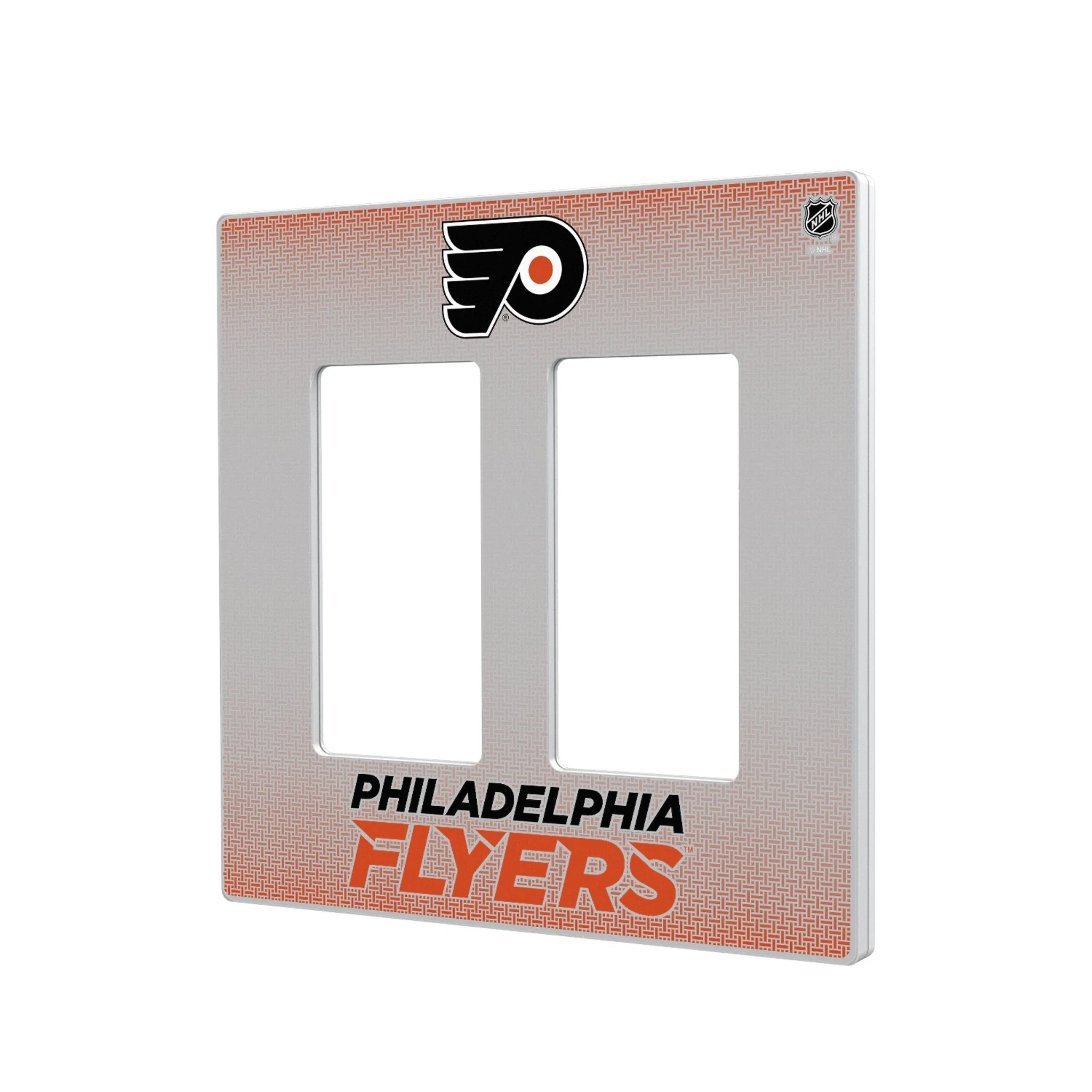 Philadelphia Flyers Linen Hidden-Screw Light Switch Plate - Image 4
