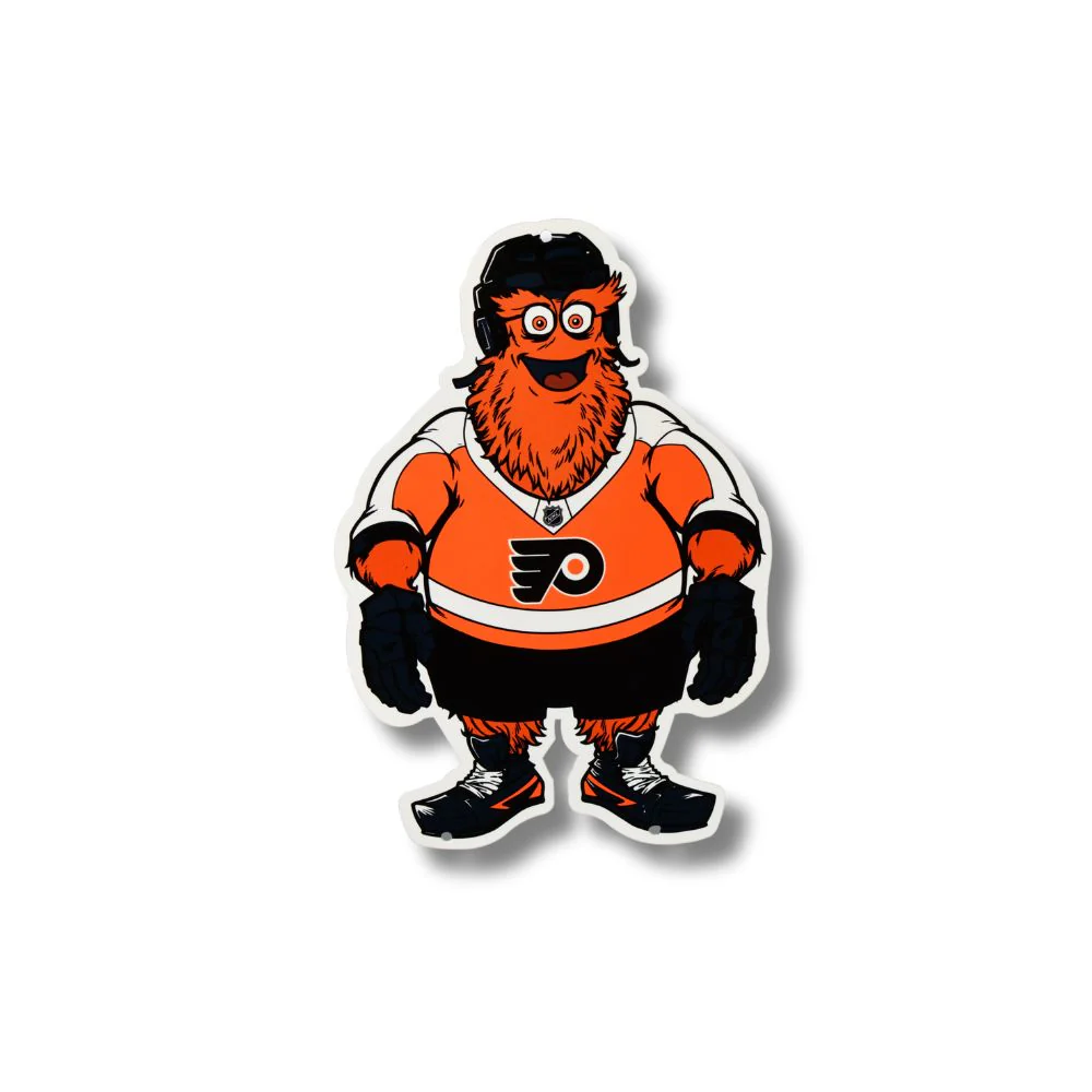 Philadelphia Flyers Mascot 12" Spirit Size Steel Laser Cut Sign
