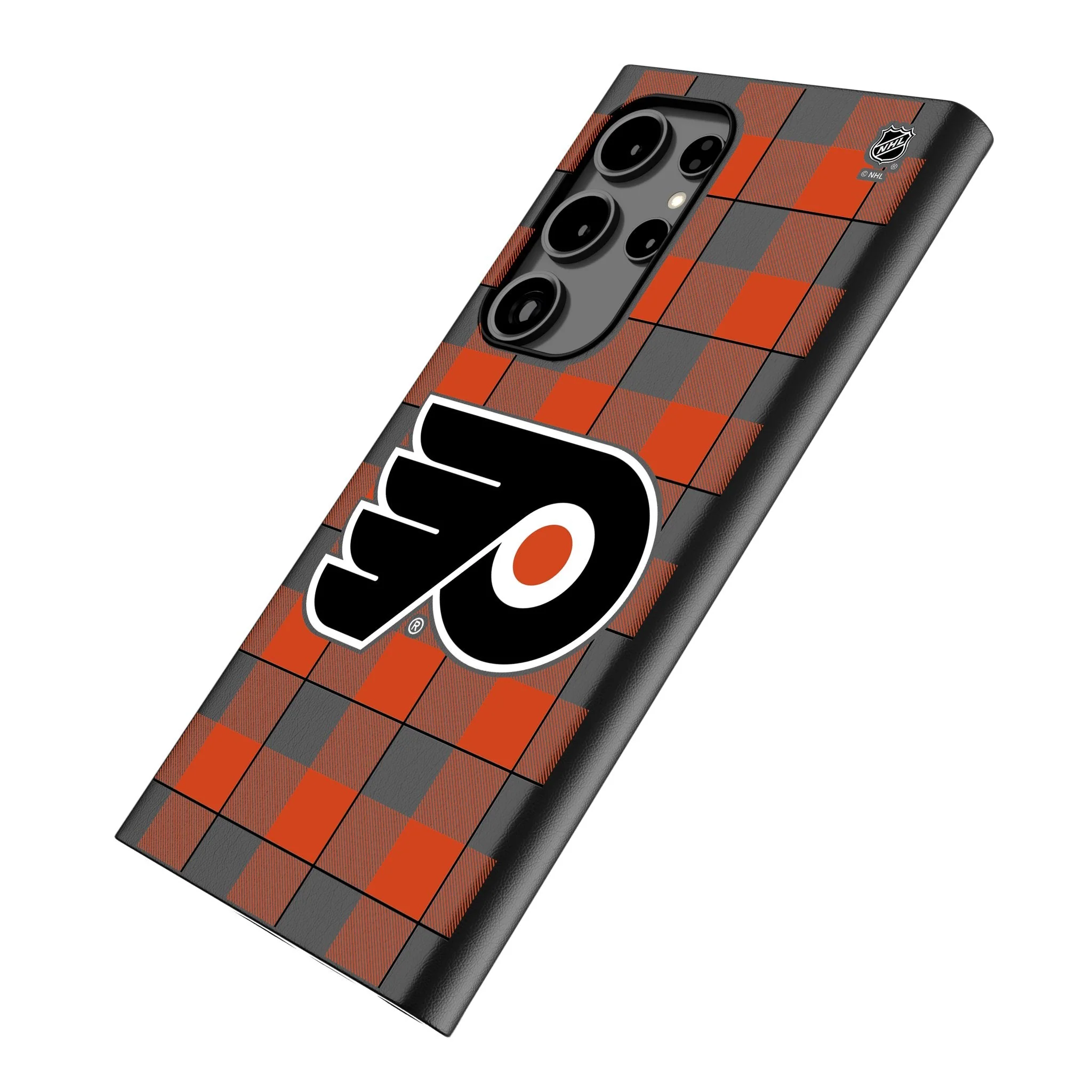 Philadelphia Flyers Plaid MagSafe Compatible Phone Case for Samsung Galaxy - Image 2