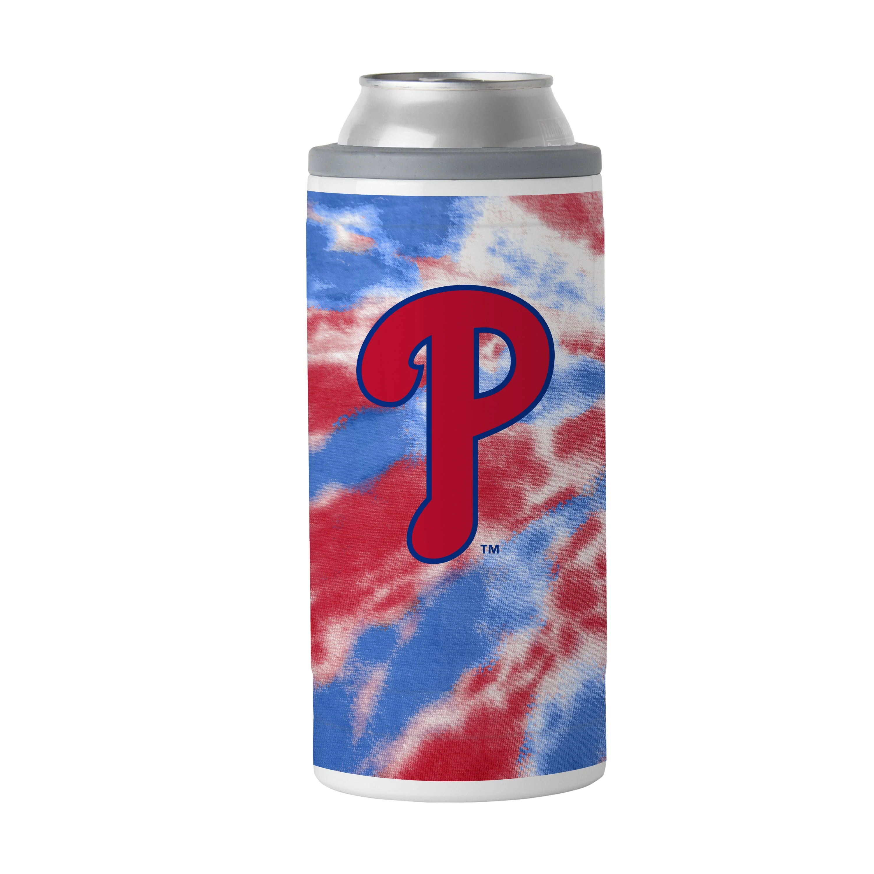 Philadelphia Phillies 12oz Tie Dye Slim Can Coolie - Image 2