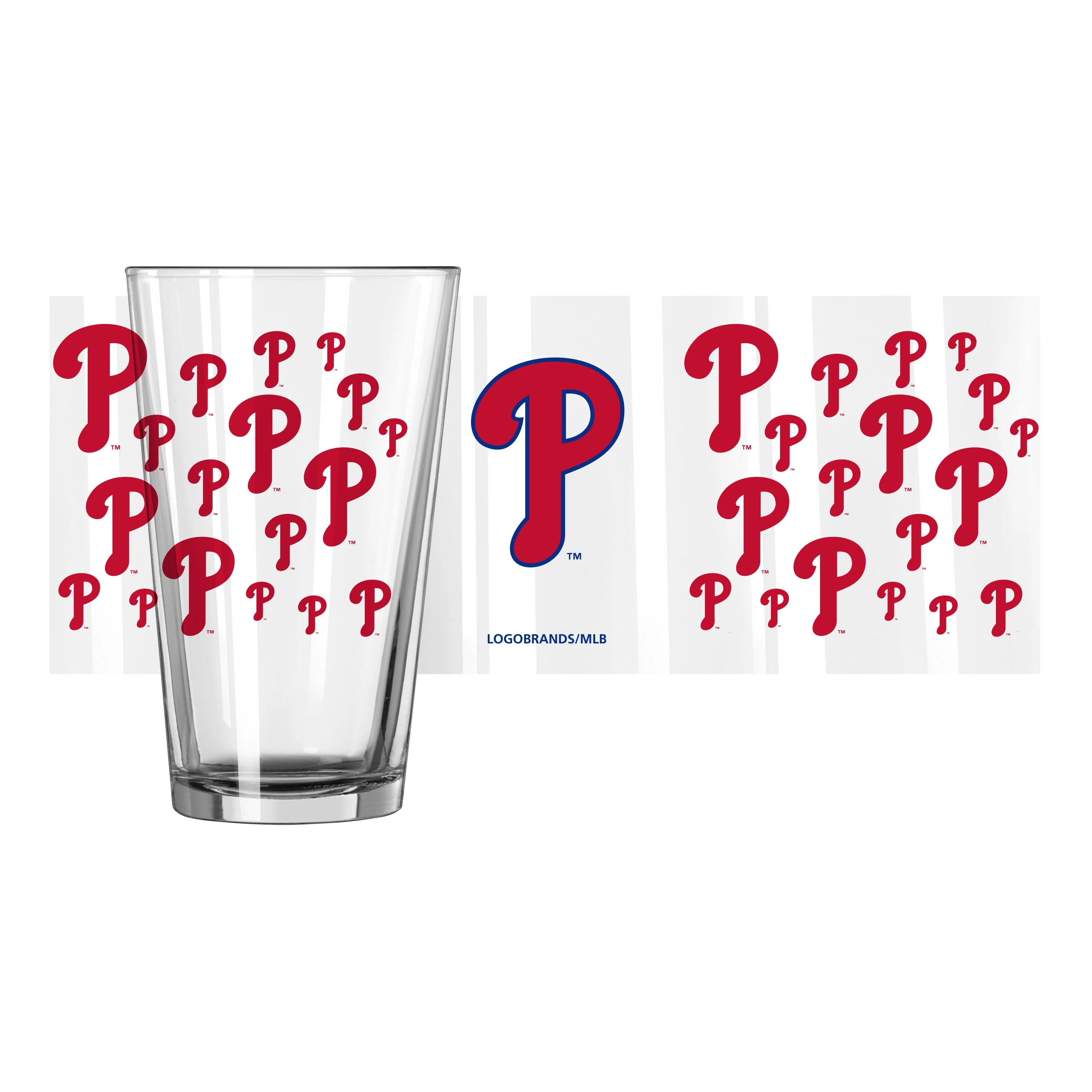 Philadelphia Phillies 16oz Scatter Pint Glass - Image 2