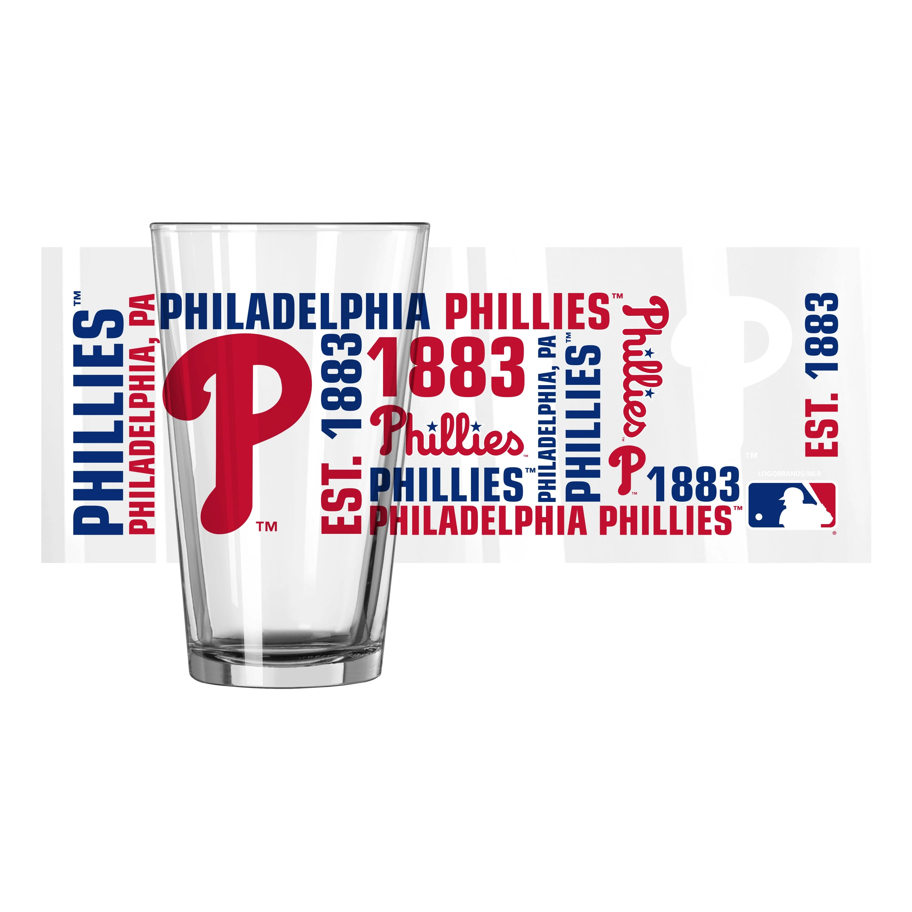 Philadelphia Phillies 16oz Spirit Pint Glass - Image 2
