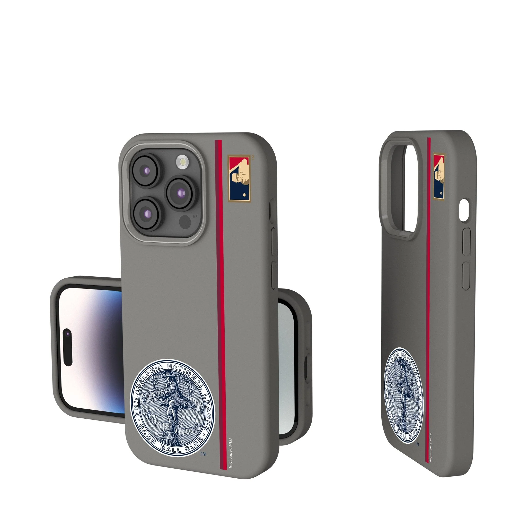 Philadelphia Phillies 1915-1943 - Cooperstown Collection Sidebar Soft Touch Phone Case