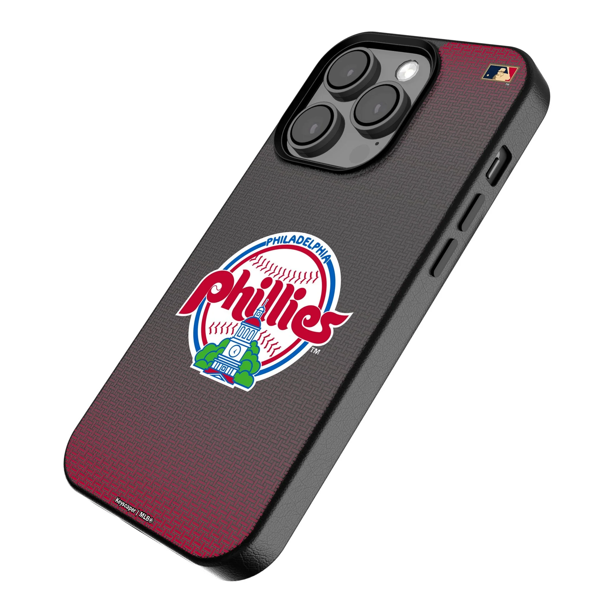 Philadelphia Phillies 1984-1991 - Cooperstown Collection Linen MagSafe Compatible Phone Case for Apple iPhone - Image 2
