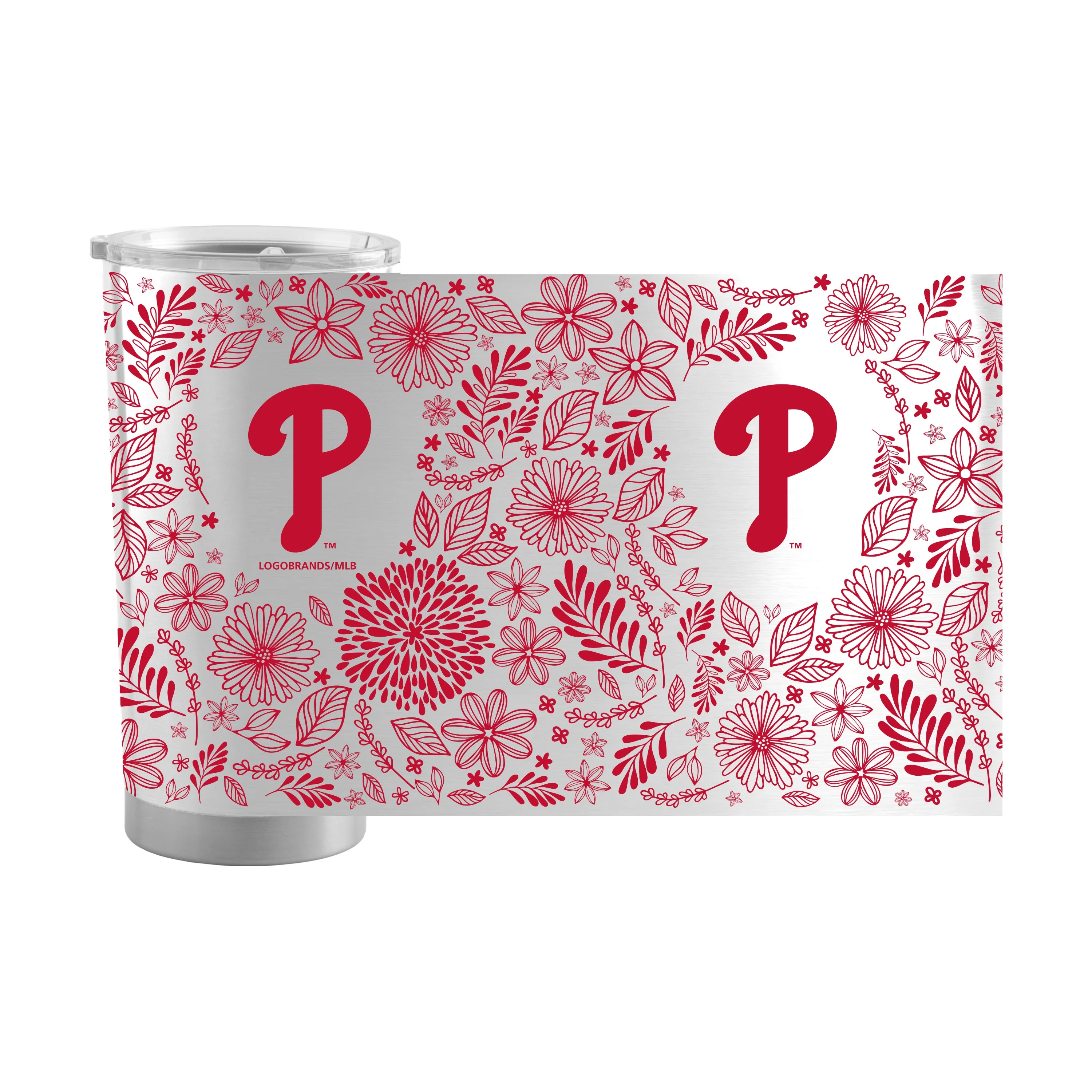 Philadelphia Phillies 20oz Botanical Stainless Steel Tumbler - Image 2