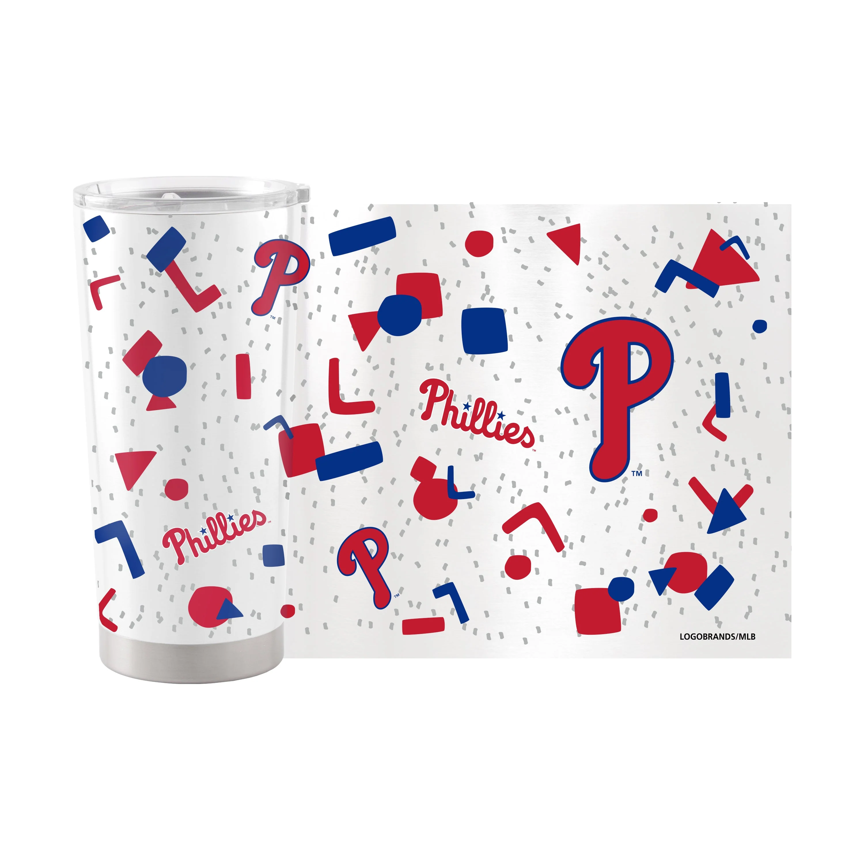 Philadelphia Phillies 20oz Flashback Stainless Steel Tumbler - Image 2