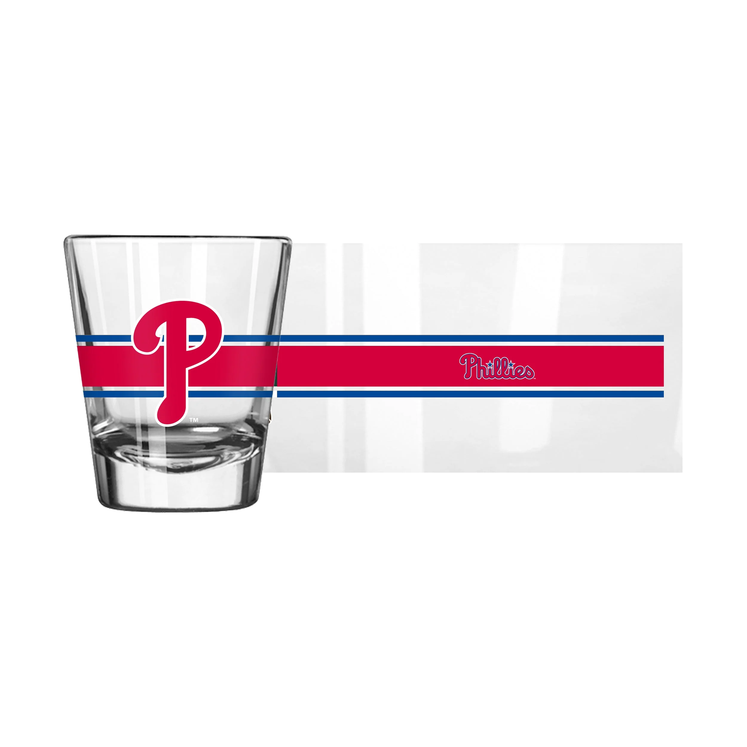 Philadelphia Phillies 2oz Stripe Shot Glass - Image 2