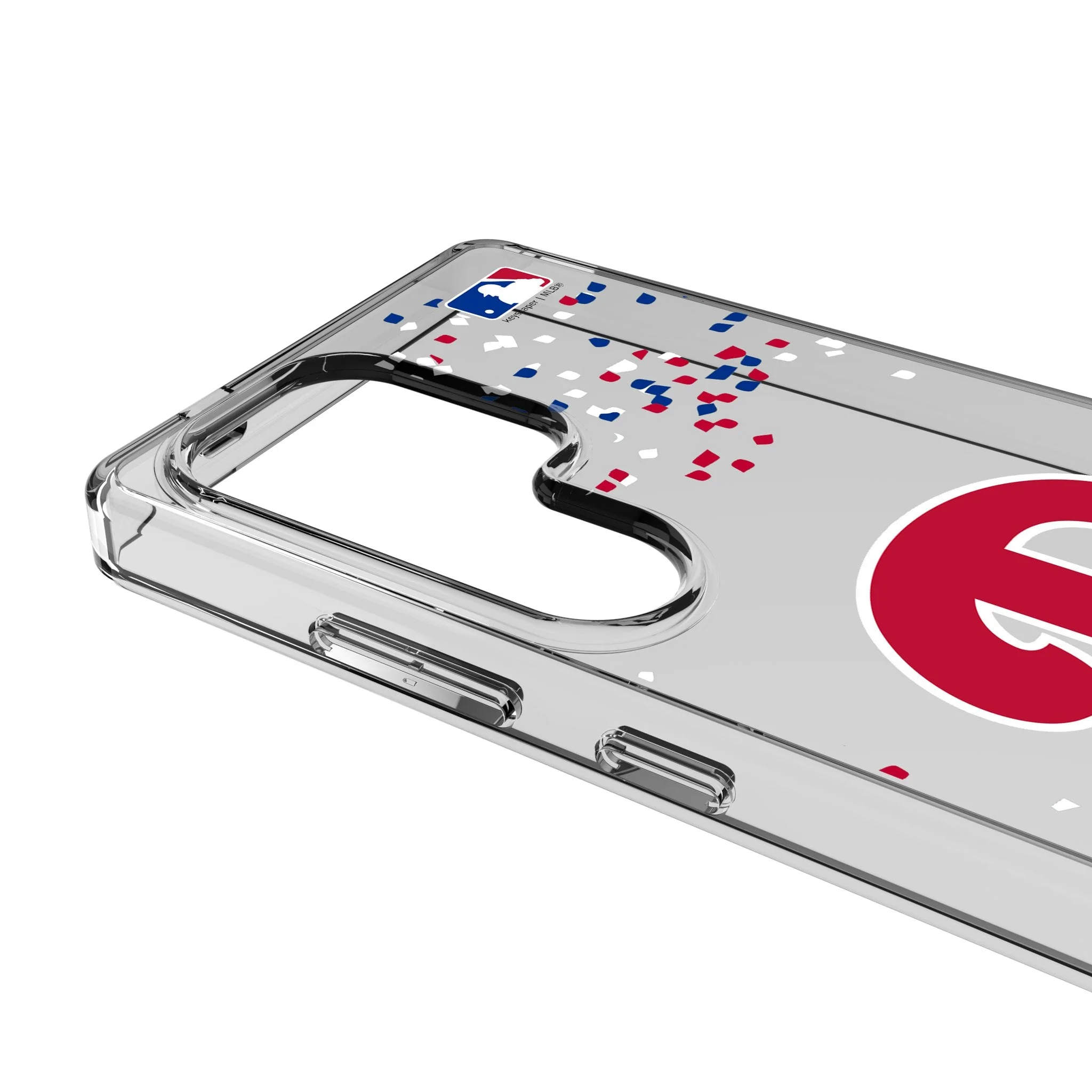 Philadelphia Phillies Confetti Clear Phone Case for Samsung Galaxy - Image 3